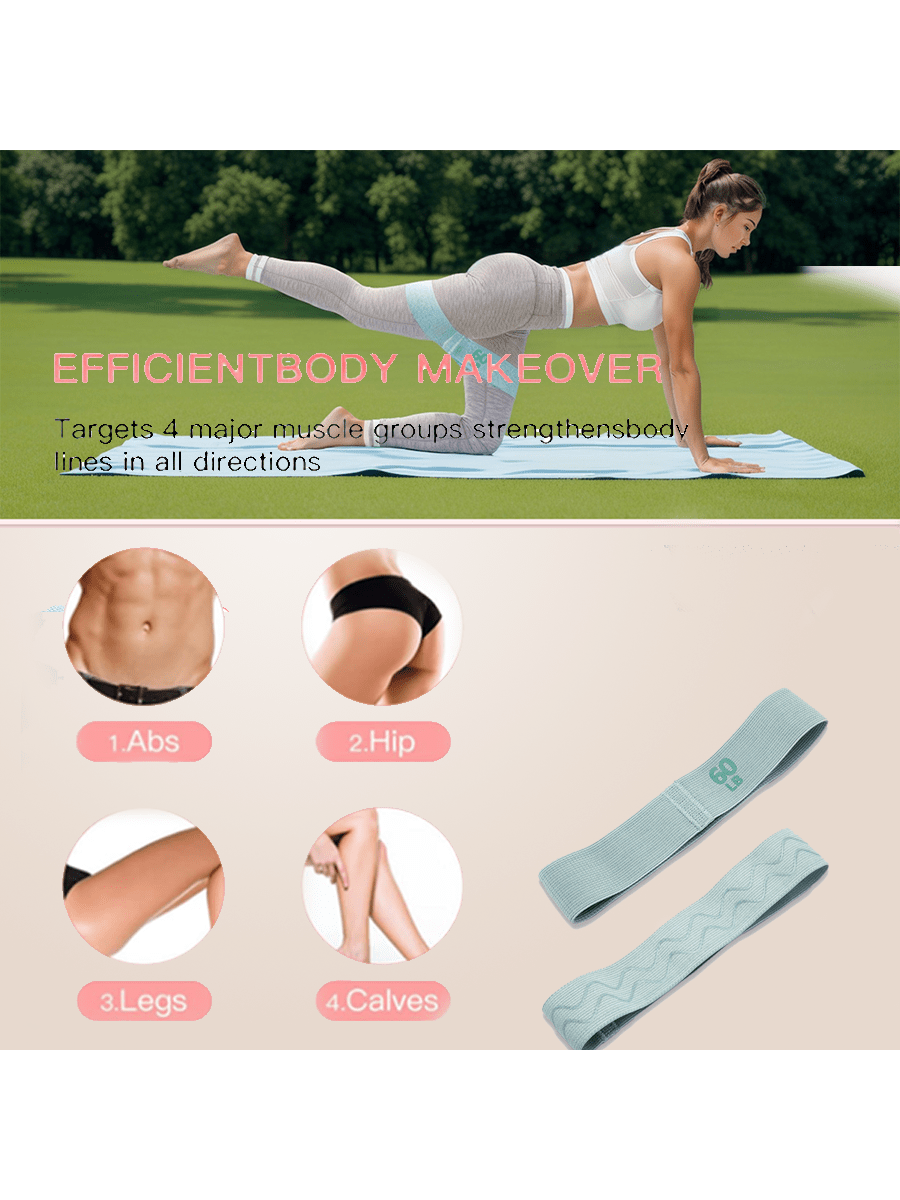 1pc Fabric Resistance Band, Exercise Resistance Band, Butt And Thigh Yoga Pilates Rehab Booty Band, Fitness Elastic Band