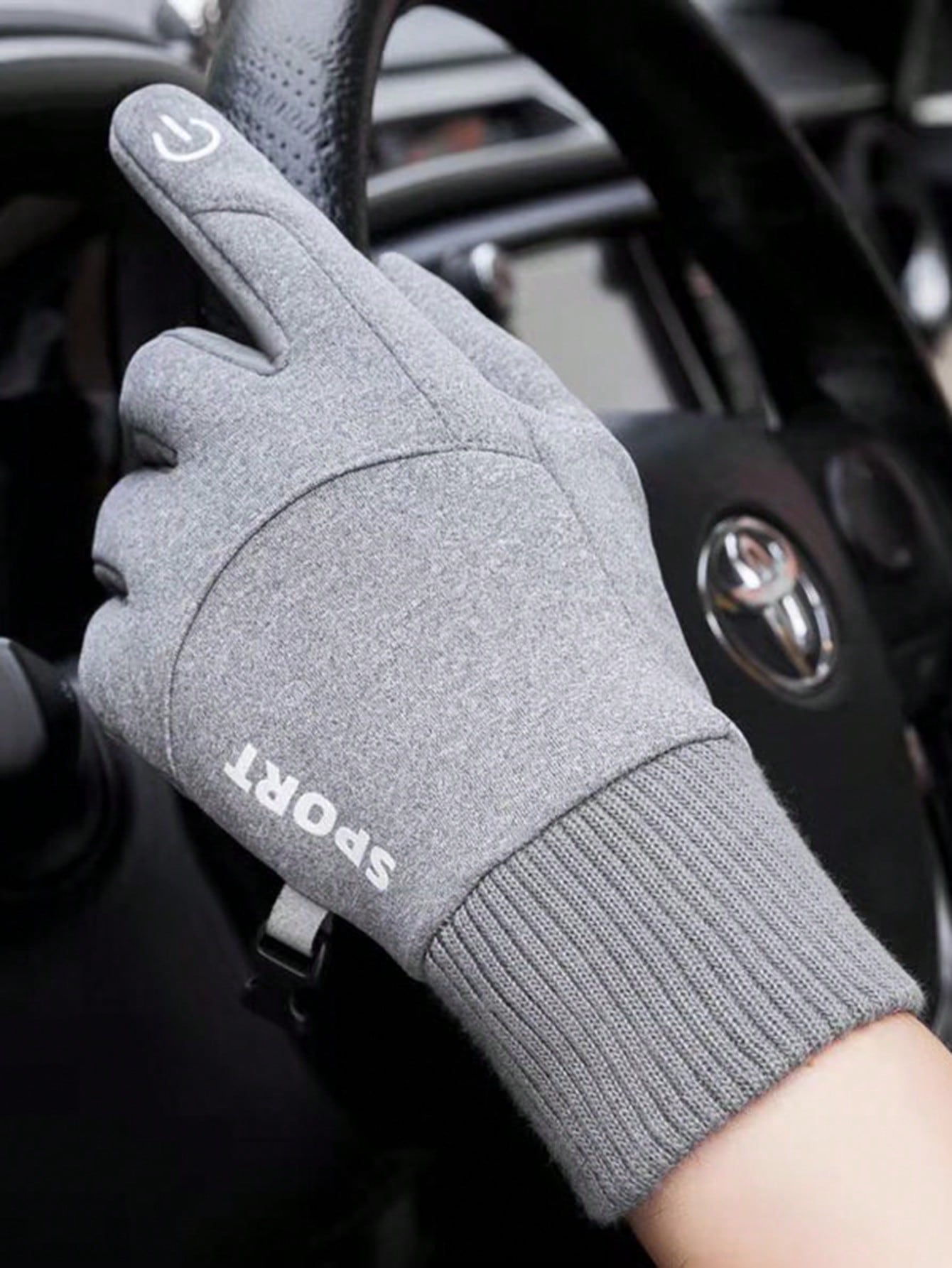 1 Pair Women Winter Driving Gloves, Warm Anti-Slip Fashionable Gloves Suitable For Skiing, Cycling, Driving