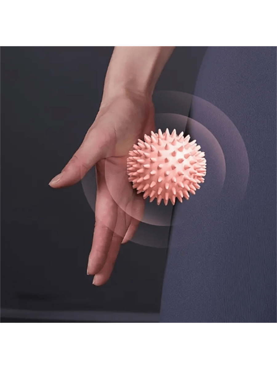 1pc Christmas Yoga Massage Ball Muscle Roller Ball For Back, Shoulder And Foot Relaxation, Spiky Ball