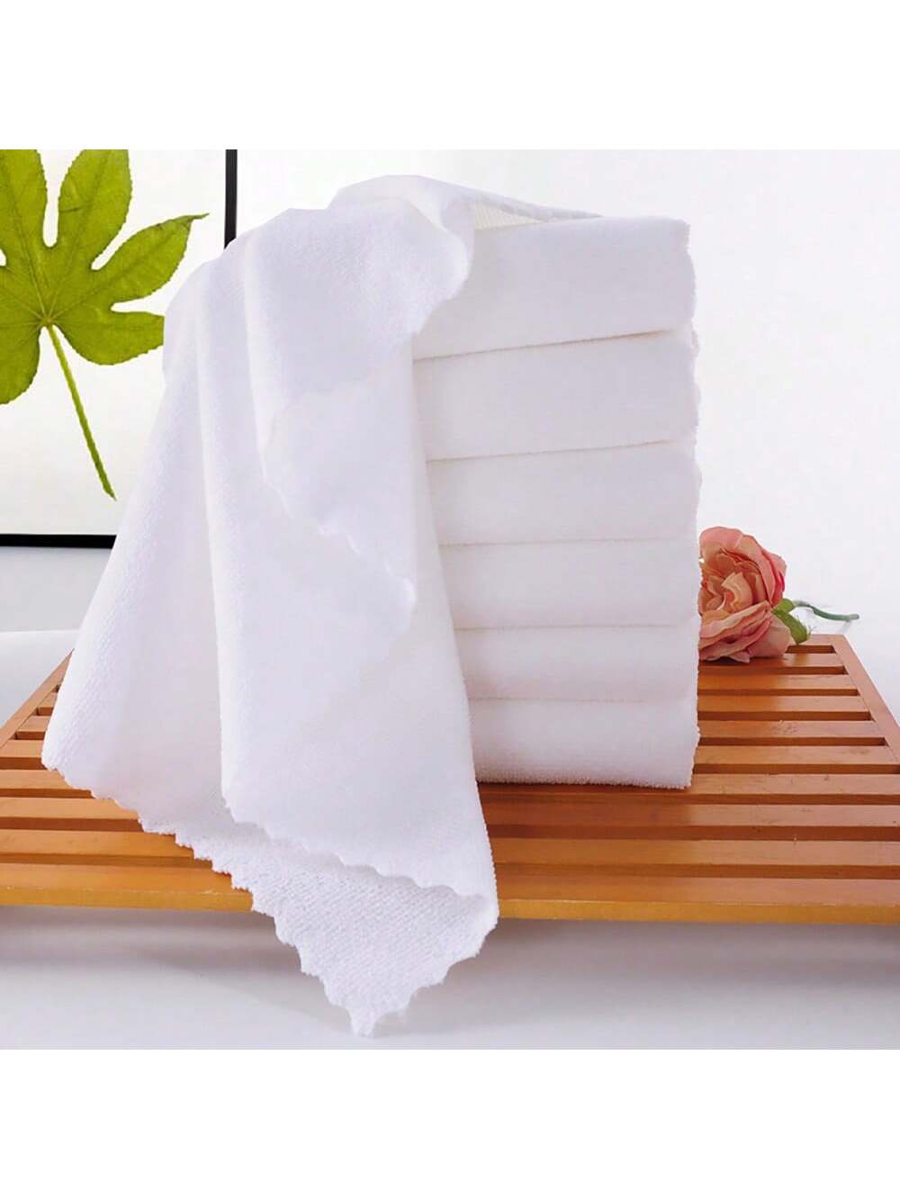 1 Pack Simple White Face Towel, Face Towel, Hotel Towel, Soft Absorbent Towel, Bathroom Supplies, Suitable For Business Hotel Use, Home Use