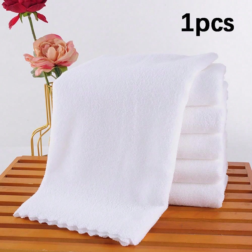 1 Pack Simple White Face Towel, Face Towel, Hotel Towel, Soft Absorbent Towel, Bathroom Supplies, Suitable For Business Hotel Use, Home Use