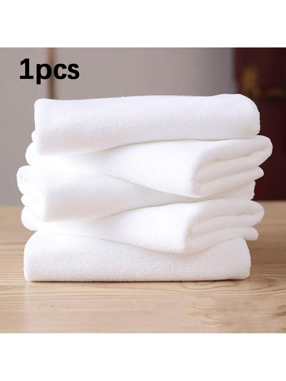 1 Pack Simple White Face Towel, Face Towel, Hotel Towel, Soft Absorbent Towel, Bathroom Supplies, Suitable For Business Hotel Use, Home Use