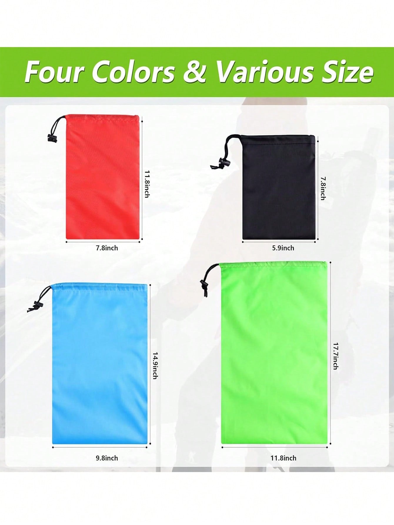 36/50Pcs Drawstring Bag Waterproof Sack Nylon Bag Ditty Bag For Gym Traveling, Hiking, Yoga, Shopping Bags Sports Drawstring Bags For Trip Gym Party Bags