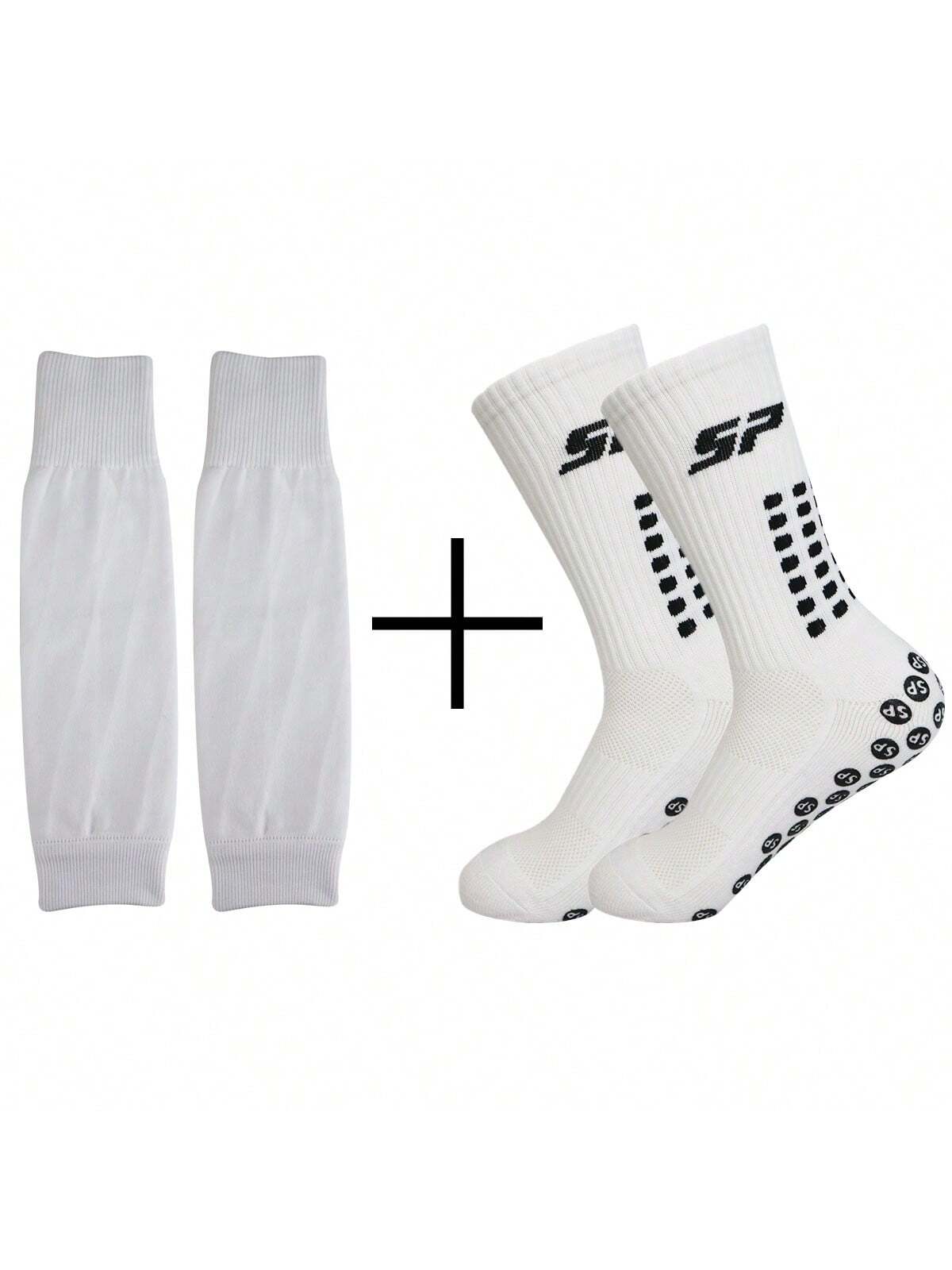 1set Football Socks, Adhesive Ankle Bands, Basketball Socks, Soccer Shin Guards