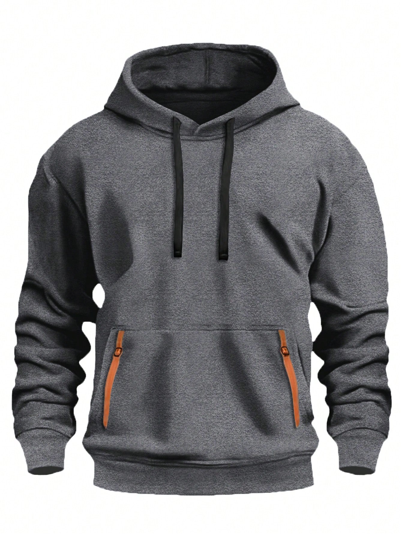 Men's Casual Fleece Hoodie Sweatshirt, Fashion Sports Running Fitness Warm Pullover With Drawstring, Spring/Autumn/Winter