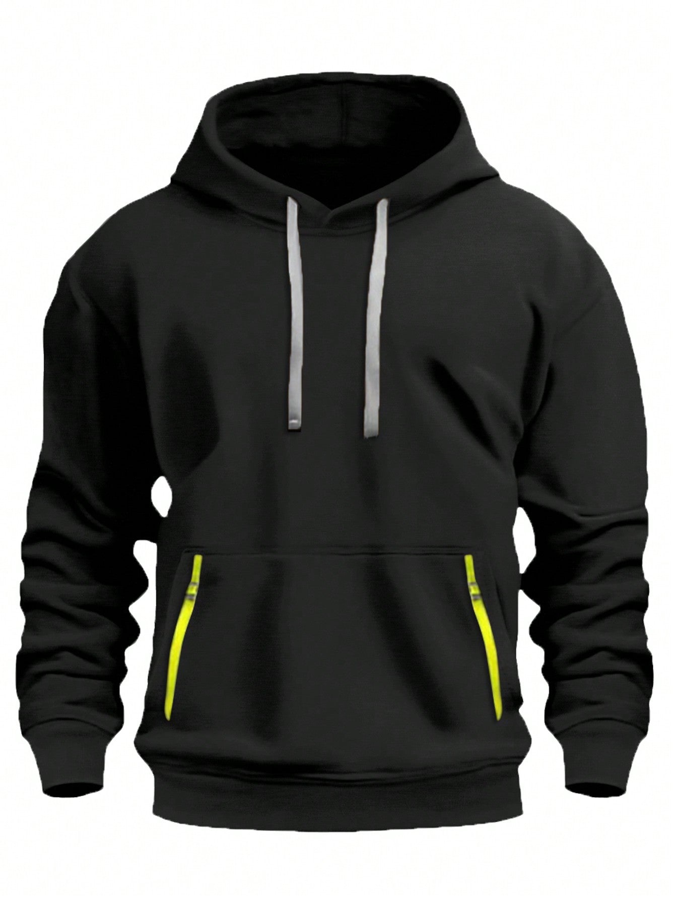 Men's Casual Fleece Hoodie Sweatshirt, Fashion Sports Running Fitness Warm Pullover With Drawstring, Spring/Autumn/Winter