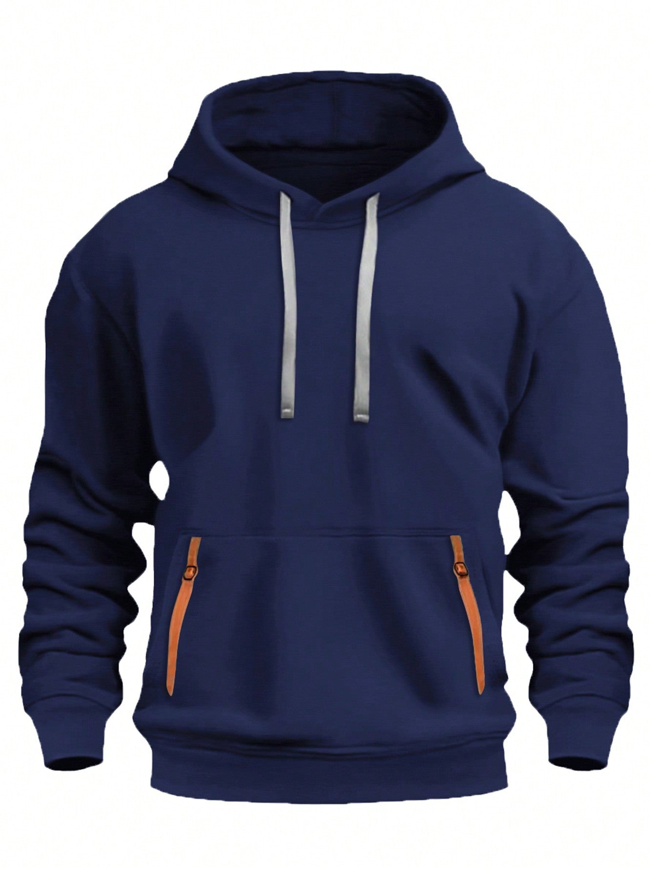 Men's Casual Fleece Hoodie Sweatshirt, Fashion Sports Running Fitness Warm Pullover With Drawstring, Spring/Autumn/Winter