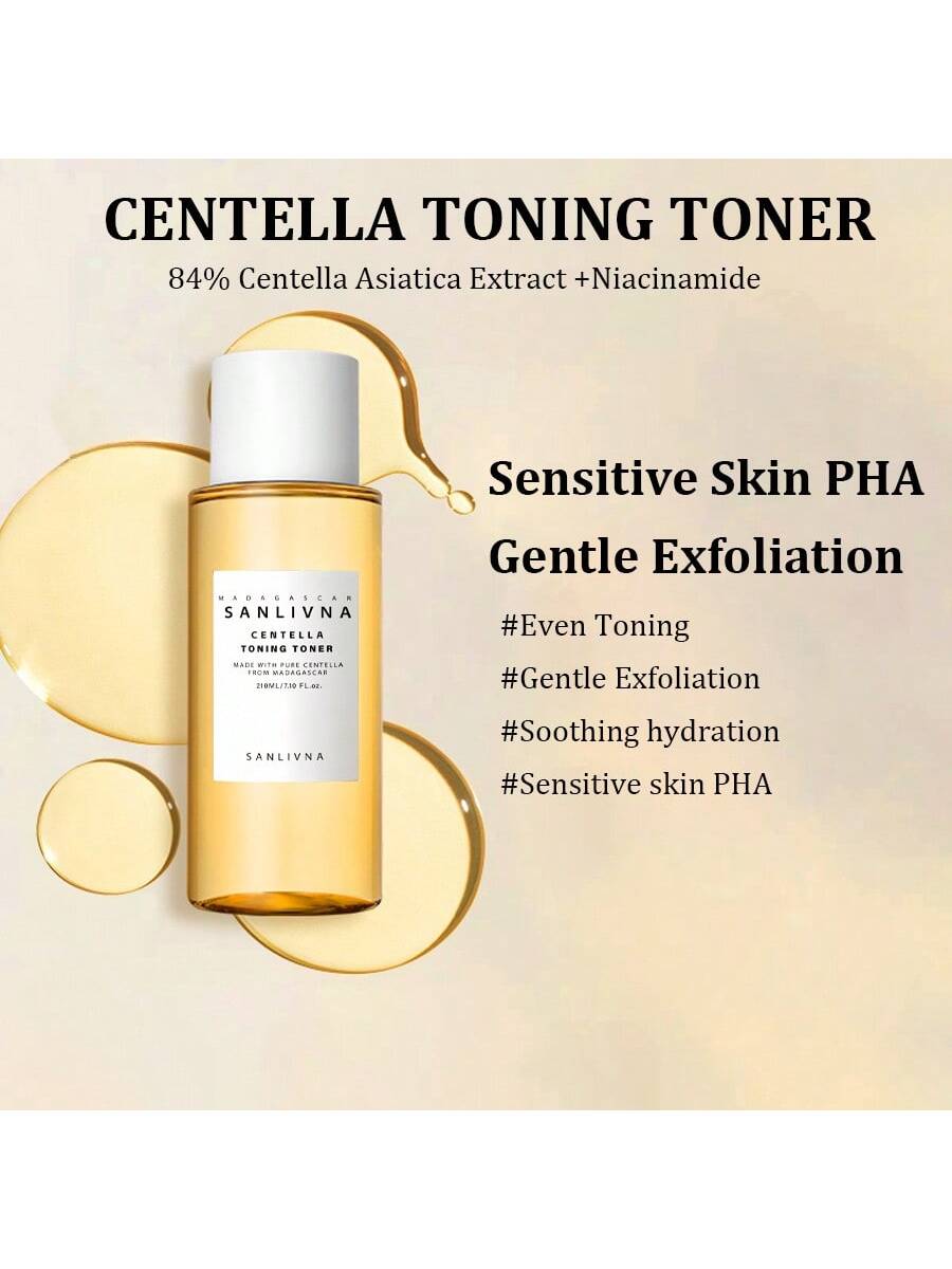 Madagascar CentellaTea-Trica Purifying Tone Facial Toner With Centella Salicylic Acid Niacinamide Hydrating Toner,Oil Control Soothing Hydration, Acne Care Perfect Gift Skin Care 7.10 Fl.Oz, 210ml