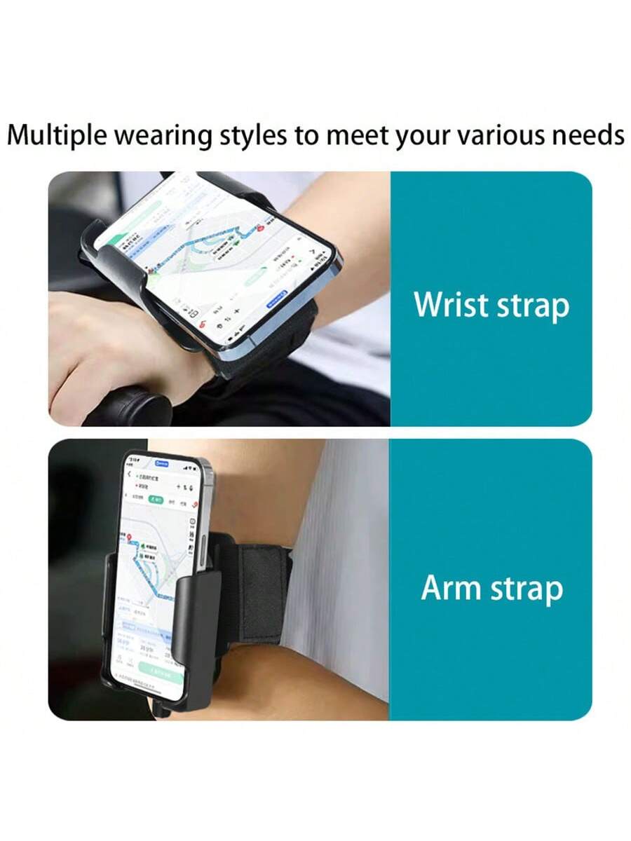 360° Rotatable Phone Holder Armband Sports Wristband For 4-7 Inch Smartphones, Suitable For Running, Cycling, Workout