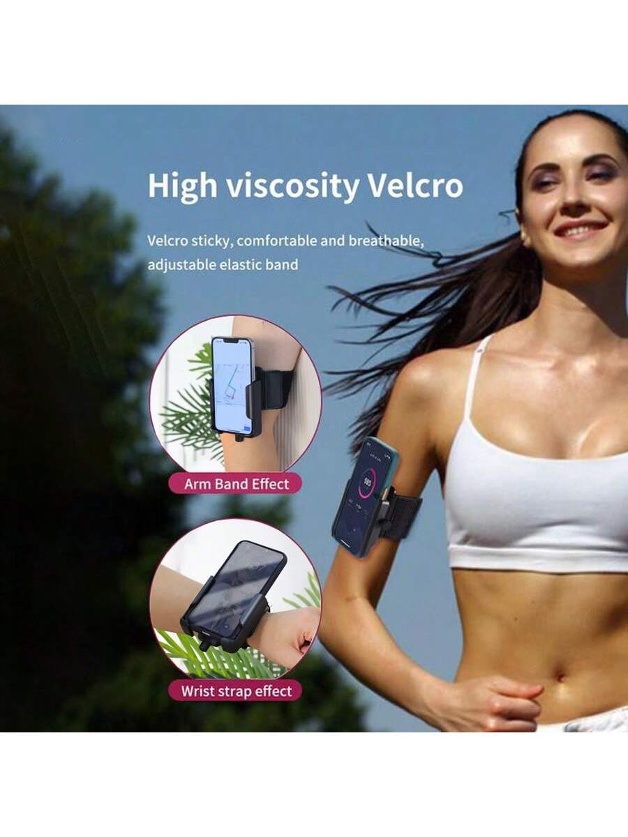 360° Rotatable Phone Holder Armband Sports Wristband For 4-7 Inch Smartphones, Suitable For Running, Cycling, Workout