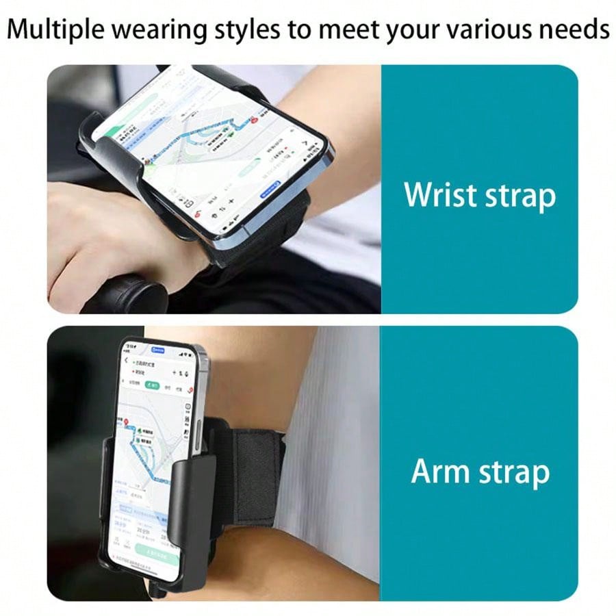 360° Rotatable Phone Holder Armband Sports Wristband For 4-7 Inch Smartphones, Suitable For Running, Cycling, Workout