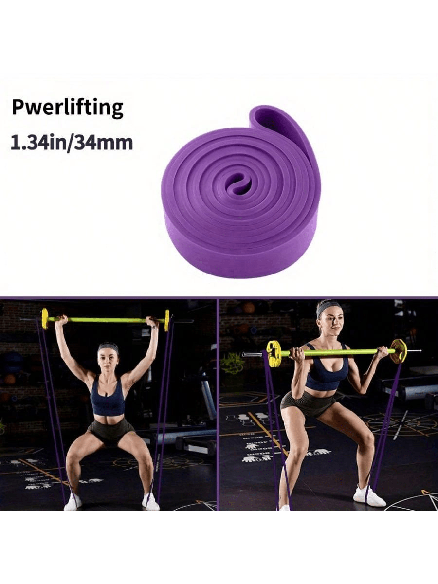 1pc Fitness Elastic Band For Strength Training, Yoga, Stretching, Portable