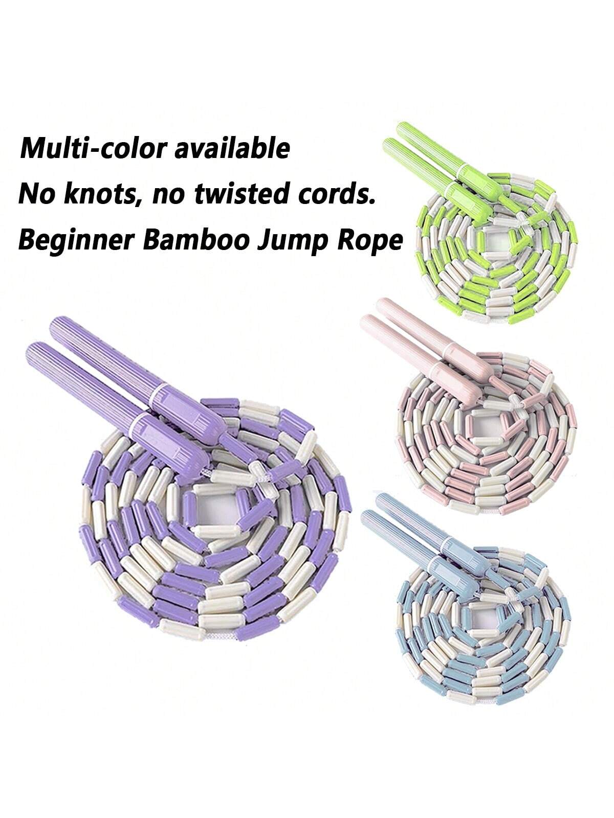 1PC Jump Rope Tangle Free Segmented Soft Beaded Skipping Rope Adjustable Jumping Rope For Men Women Exercise, Keeping Fit And Training