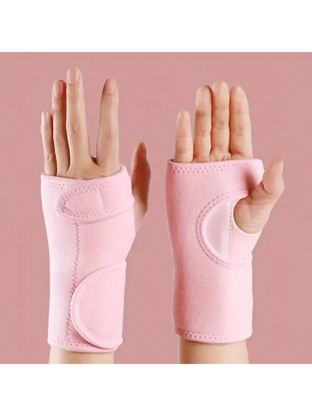 1 Pair Adjustable Breathable 11.8 Inch Wrist Support Braces With Splint For Carpal Tunnel Wrist Stabilization