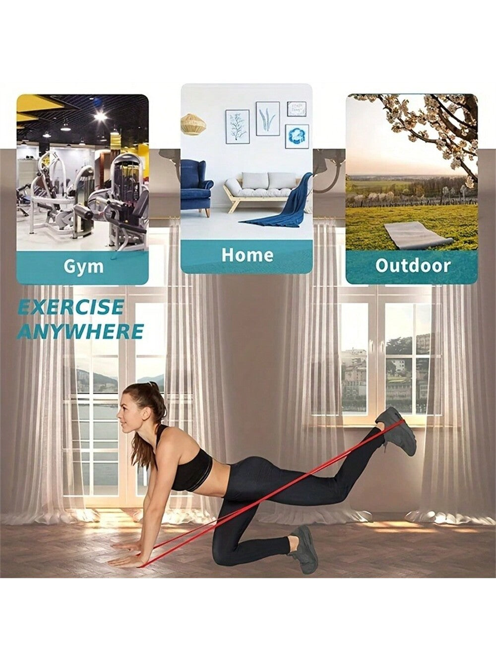 1pc Resistance Band For Sports