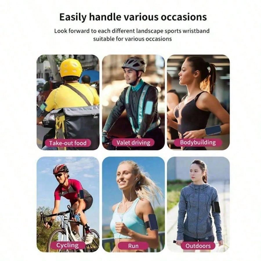 360° Rotatable Arm Wrist Phone Holder, Smart Phone Wristband Stand, Suitable For Sports, Hiking, Cycling, Walking, Running, Unisex Wrist Band