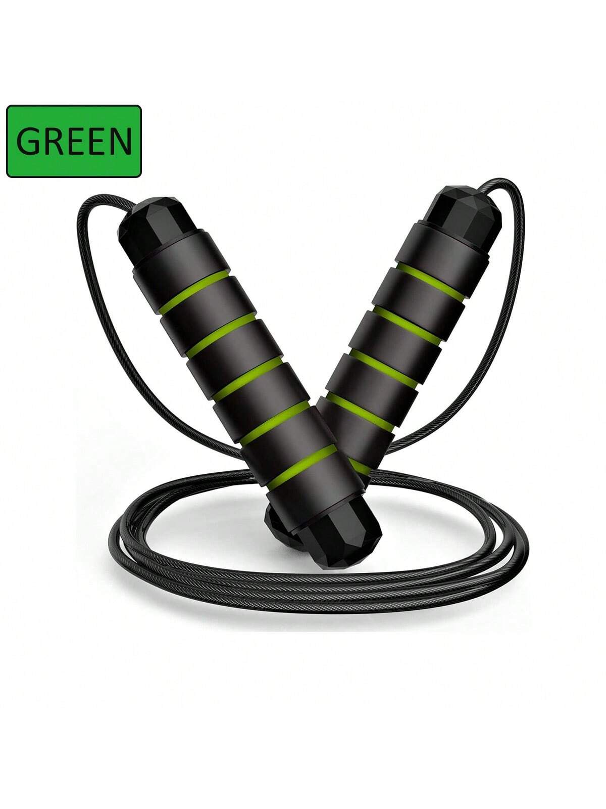 1Pc Skipping Rope With Rapid Speed Adjustable Jump Rope Cable And Memory Foam Handles Ideal For Aerobic Exercise Like Speed Training, Extreme Jumping, Endurance Training And Gym