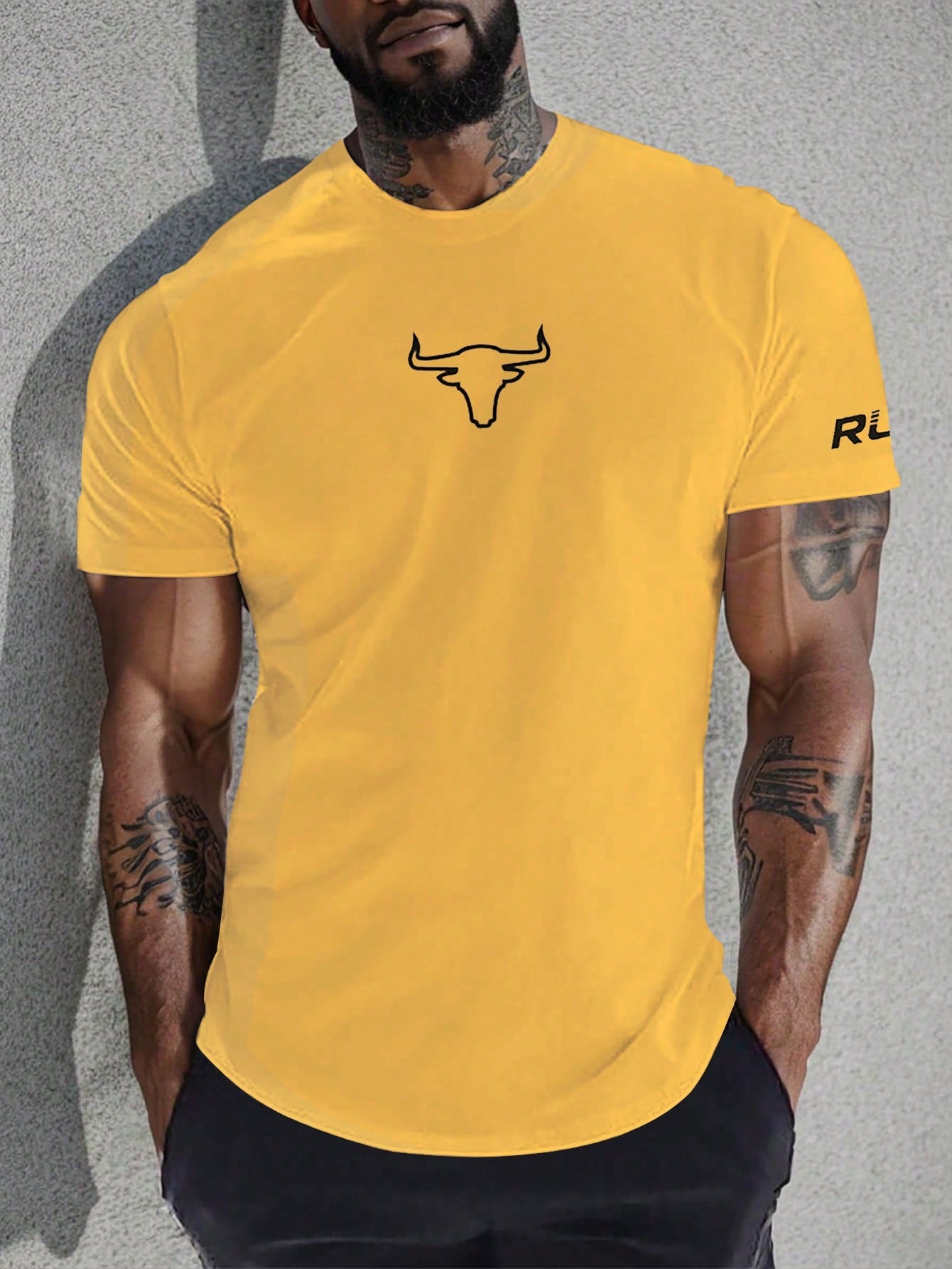 Manfinity Sport Corelite Boyfriend Style Men's Round Neck Short Sleeve Sports T-Shirt Workout Tops Basic T Shirt , Muscle , Gym , Active Wear , Holographic , All White