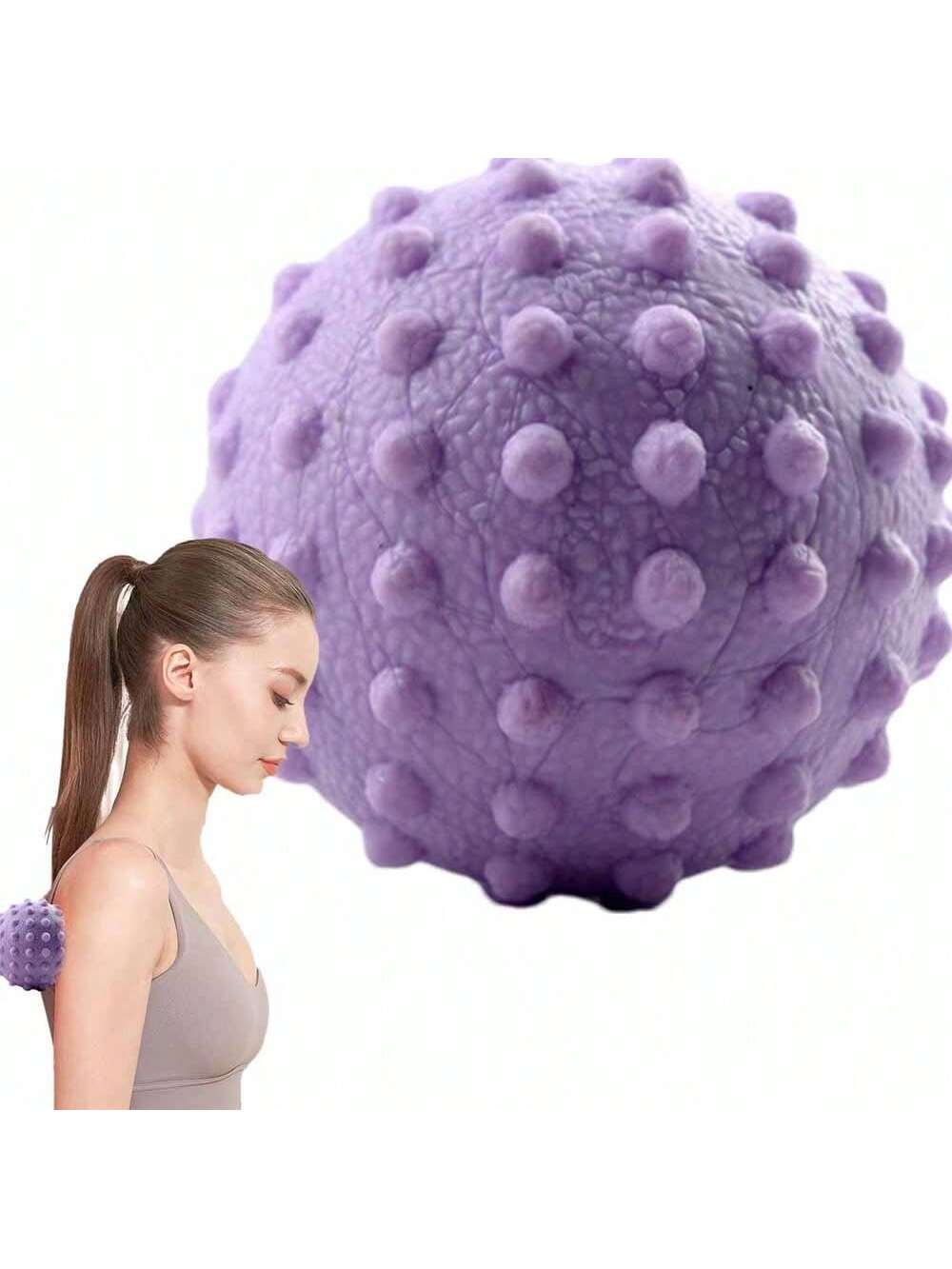 2 Piece Set Massage Ball Leg Plantar Relaxation Massager Handheld Tpe Fascia Ball Peanut Ball Massage Roller Meridian Fascia Ball Solid Massage Ball Relaxation Acupoint Rolling Ball Foot Leg Massager