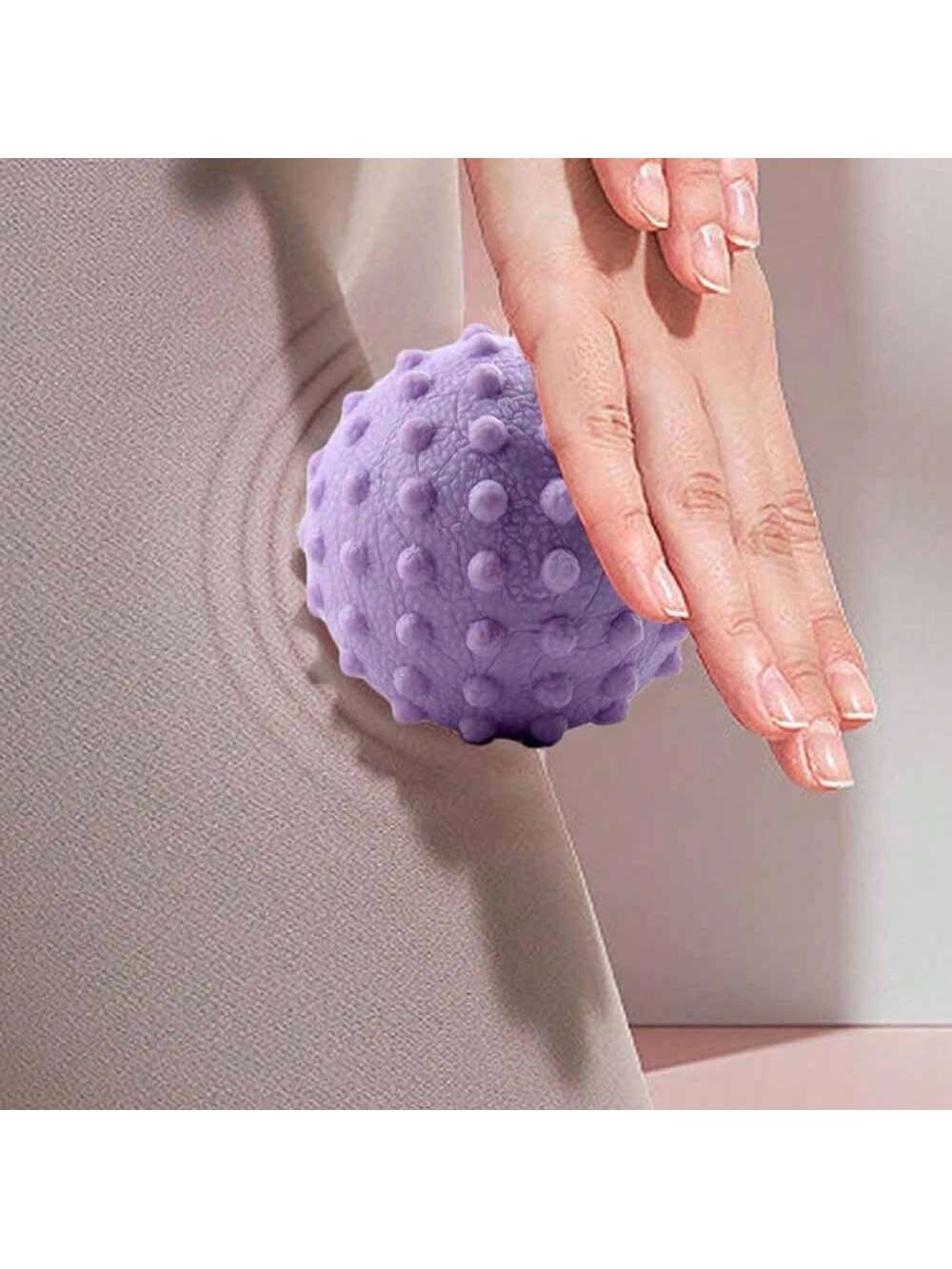 2 Piece Set Massage Ball Leg Plantar Relaxation Massager Handheld Tpe Fascia Ball Peanut Ball Massage Roller Meridian Fascia Ball Solid Massage Ball Relaxation Acupoint Rolling Ball Foot Leg Massager