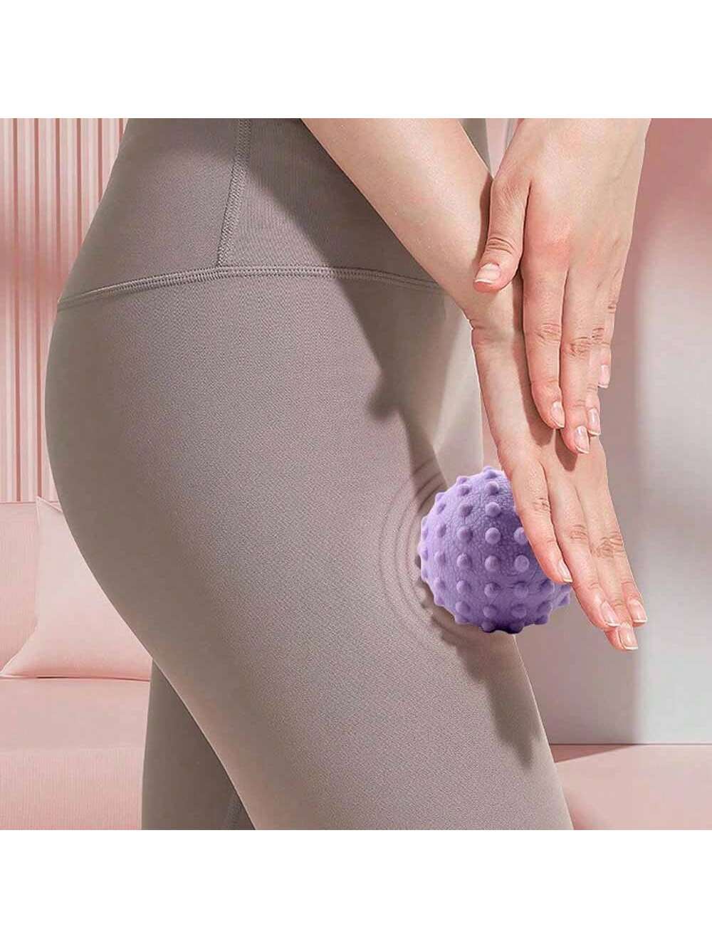 2 Piece Set Massage Ball Leg Plantar Relaxation Massager Handheld Tpe Fascia Ball Peanut Ball Massage Roller Meridian Fascia Ball Solid Massage Ball Relaxation Acupoint Rolling Ball Foot Leg Massager