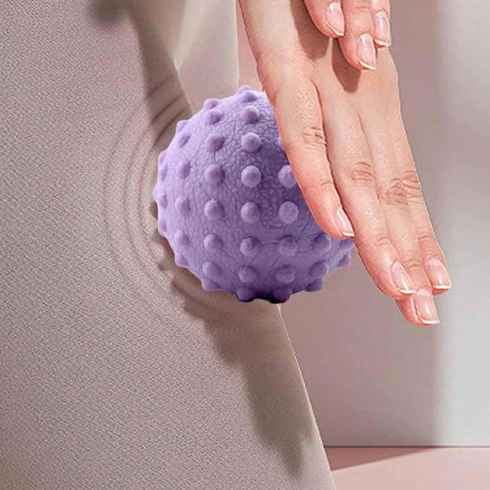 2 Piece Set Massage Ball Leg Plantar Relaxation Massager Handheld Tpe Fascia Ball Peanut Ball Massage Roller Meridian Fascia Ball Solid Massage Ball Relaxation Acupoint Rolling Ball Foot Leg Massager