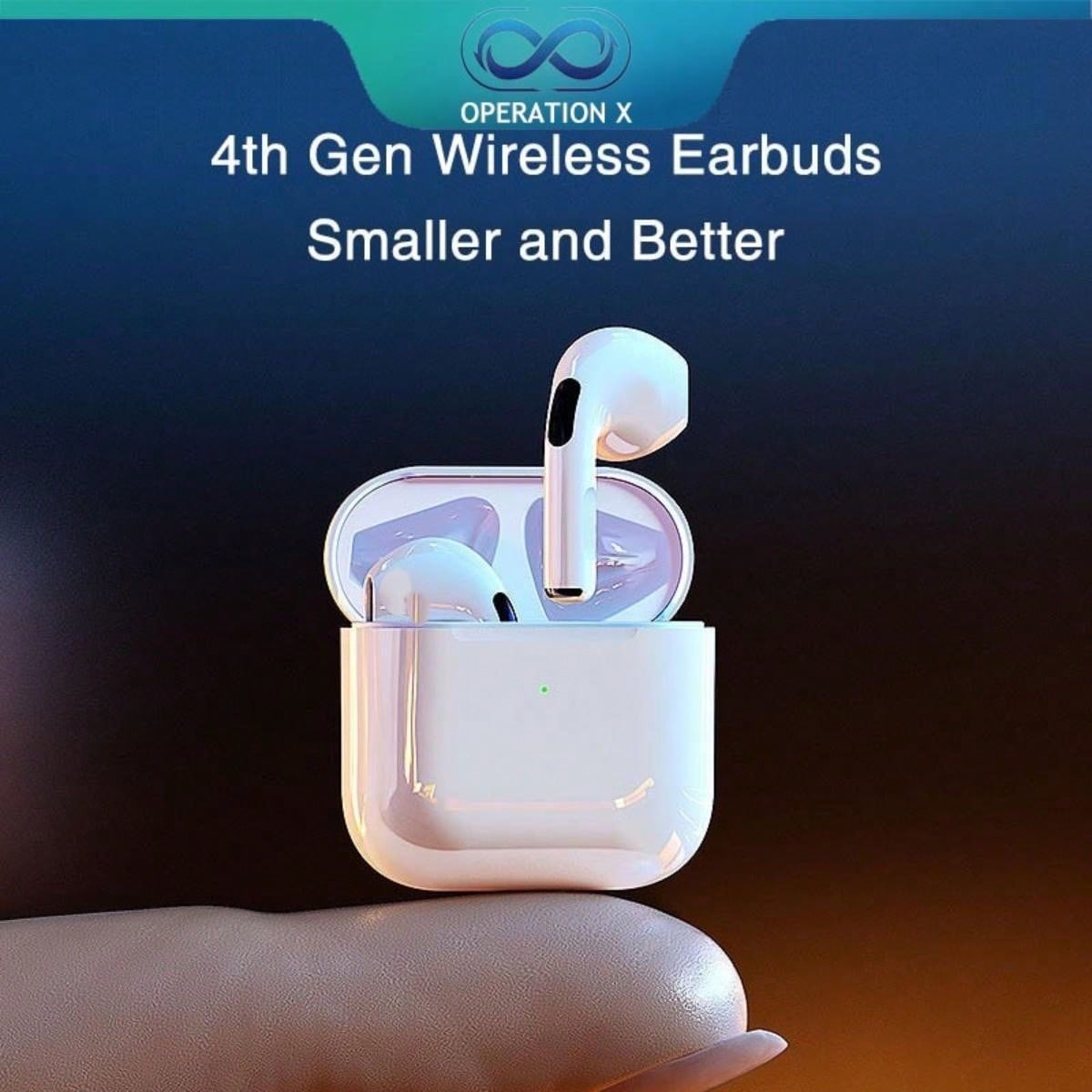 Pro-4 TWS Wireless Earphones Pro 4 Bluetooth Headphone Earbuds For Android And Smart Phone InPods