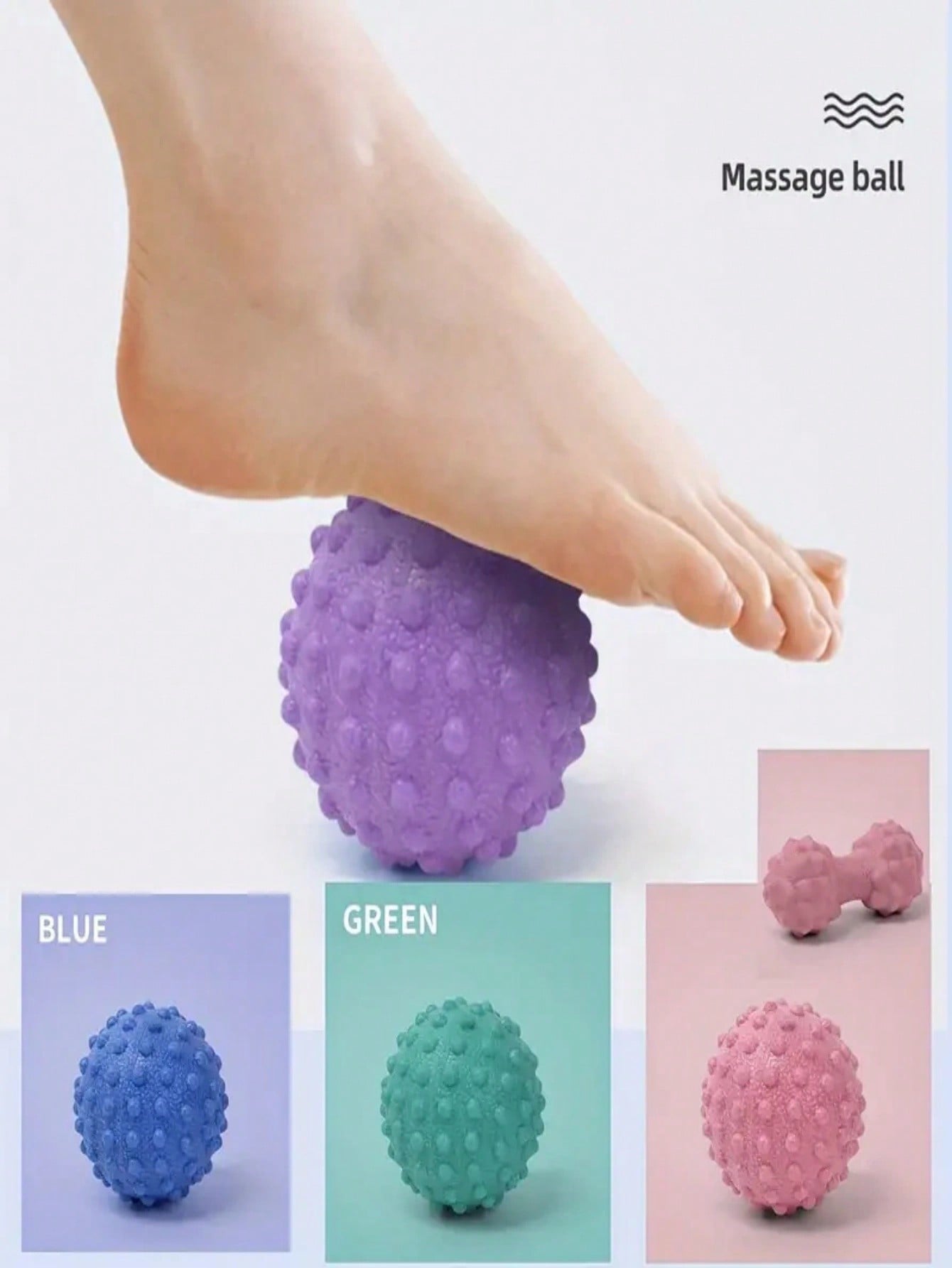 Professional Yoga Massage Ball Muscle Relaxation Fitness Ball Yoga Ball, Suitable For Fitness And Physical Therapy, Home Exercise - Magnetic Fitness Enjoy Yoga Peanut Ball Massager Neck Roller Fitness Ball Foot Massage Ball