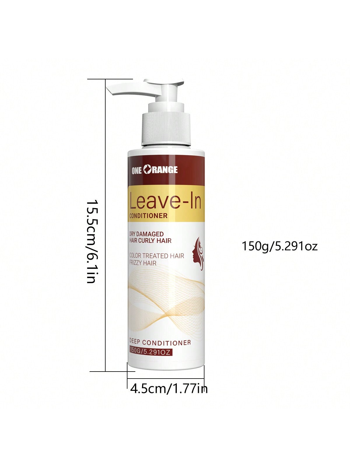 150G/5.291oz, Moisturizing Leave-In Conditioner, Hydrating Nourishing Leave-In Hair Mask: Locks In Moisture, Provides Long-Lasting Hydration, Absorbs Well, Smooths Frizz And Dryness, Leaving Hair Looking Shiny And Glossy.