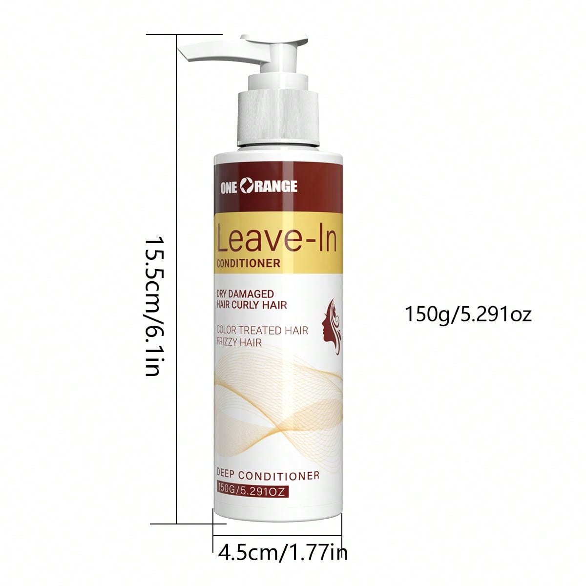 150G/5.291oz, Moisturizing Leave-In Conditioner, Hydrating Nourishing Leave-In Hair Mask: Locks In Moisture, Provides Long-Lasting Hydration, Absorbs Well, Smooths Frizz And Dryness, Leaving Hair Looking Shiny And Glossy.