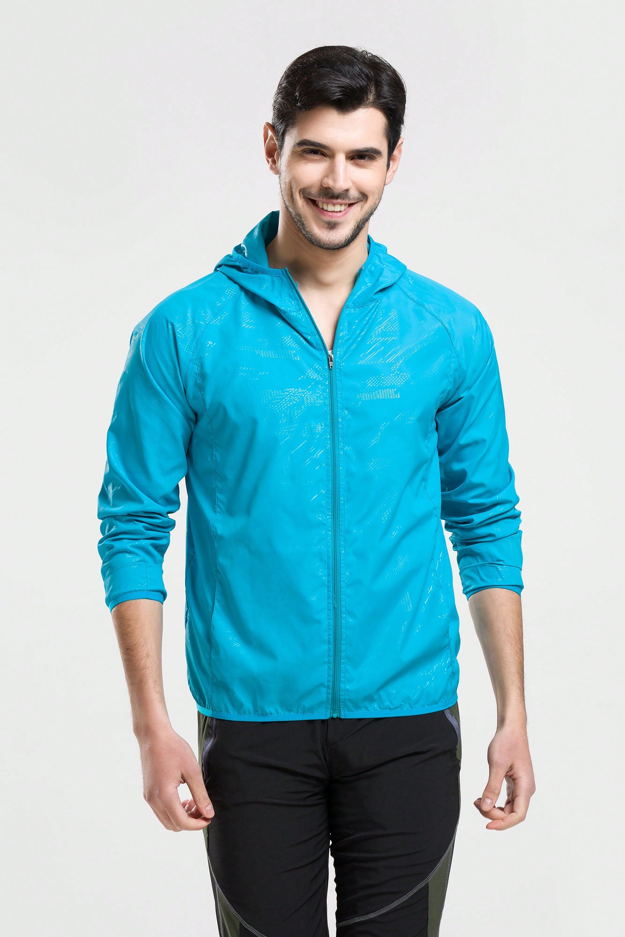 1pc Men's Water-Resistant Quick-Dry Lightweight Jacket For Outdoor Sports And Casual Wear, Summer