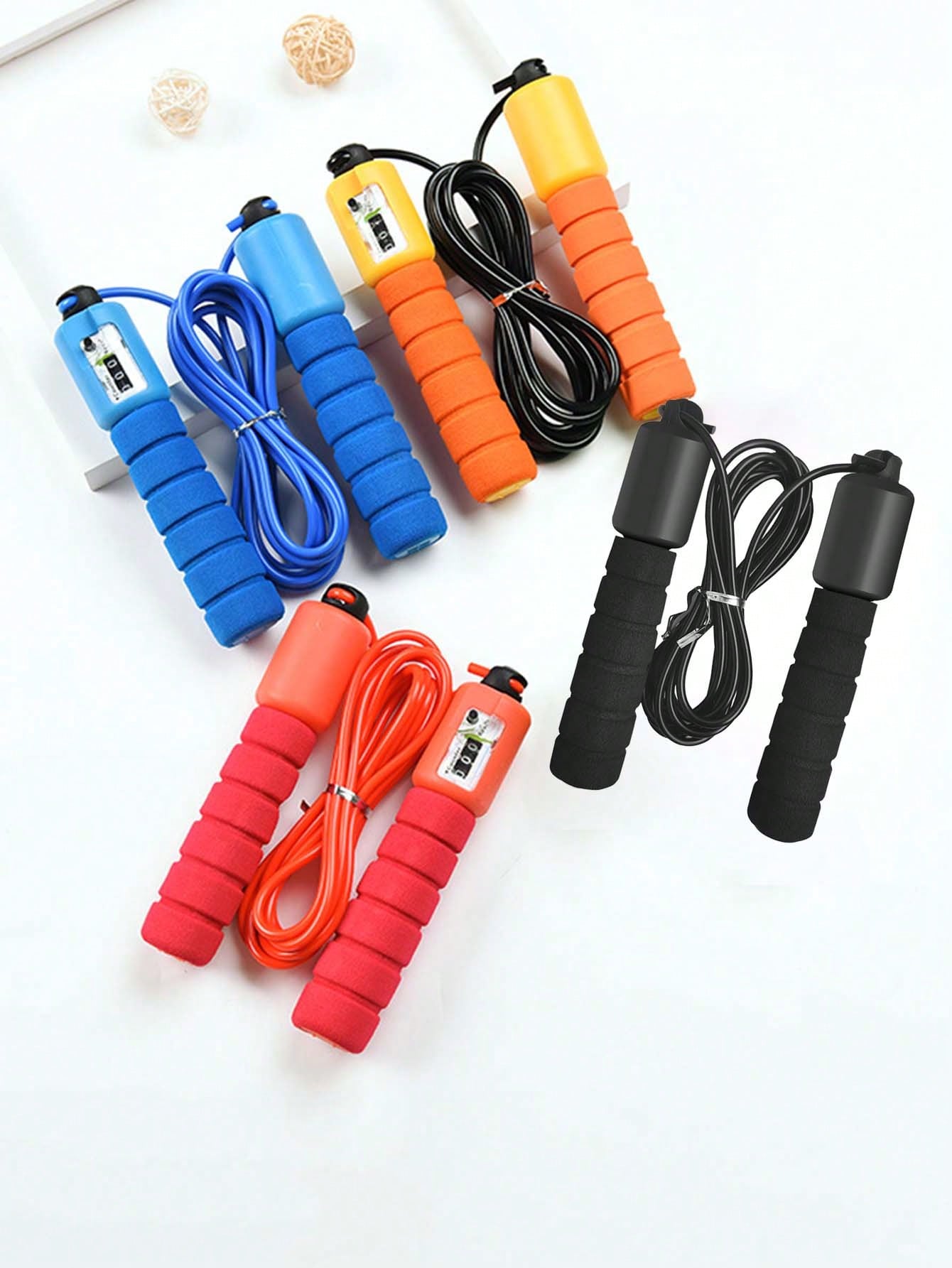 1pc Adult Skipping Rope With Varied Pattern, Multi-Color, Fitness Jumping Rope