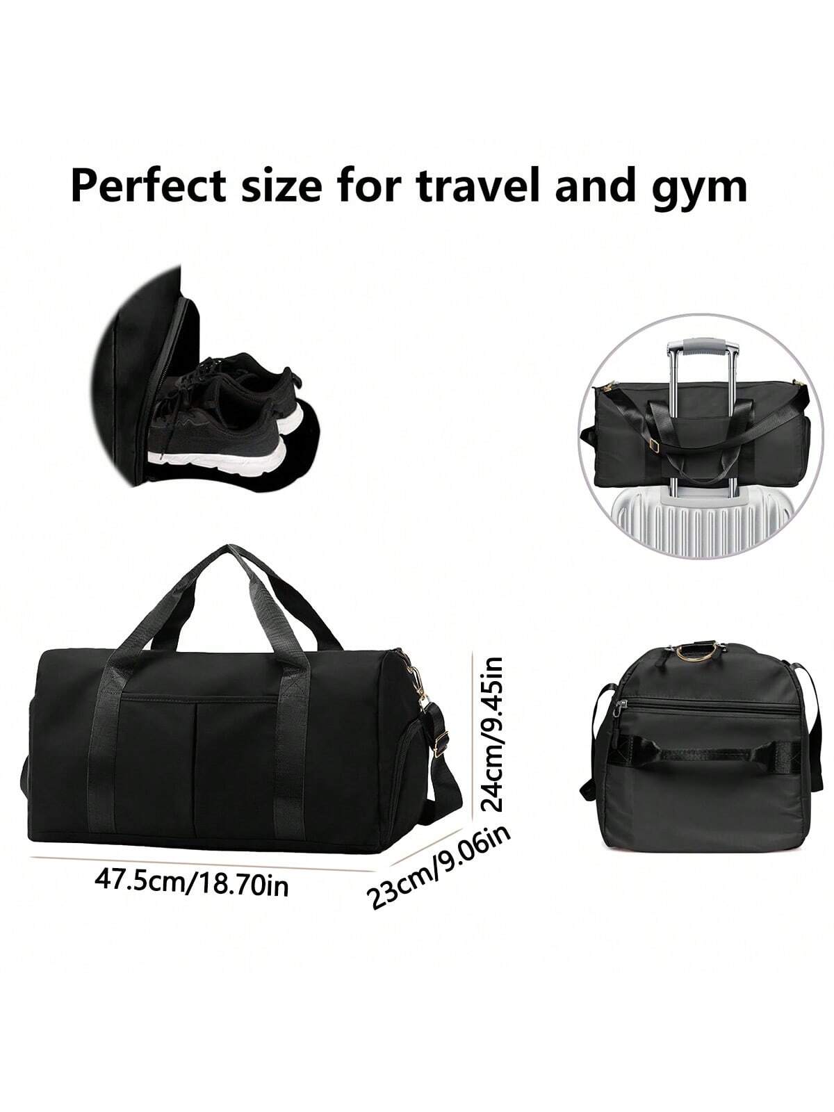 1pc Women Sports Gym Bag, Wet