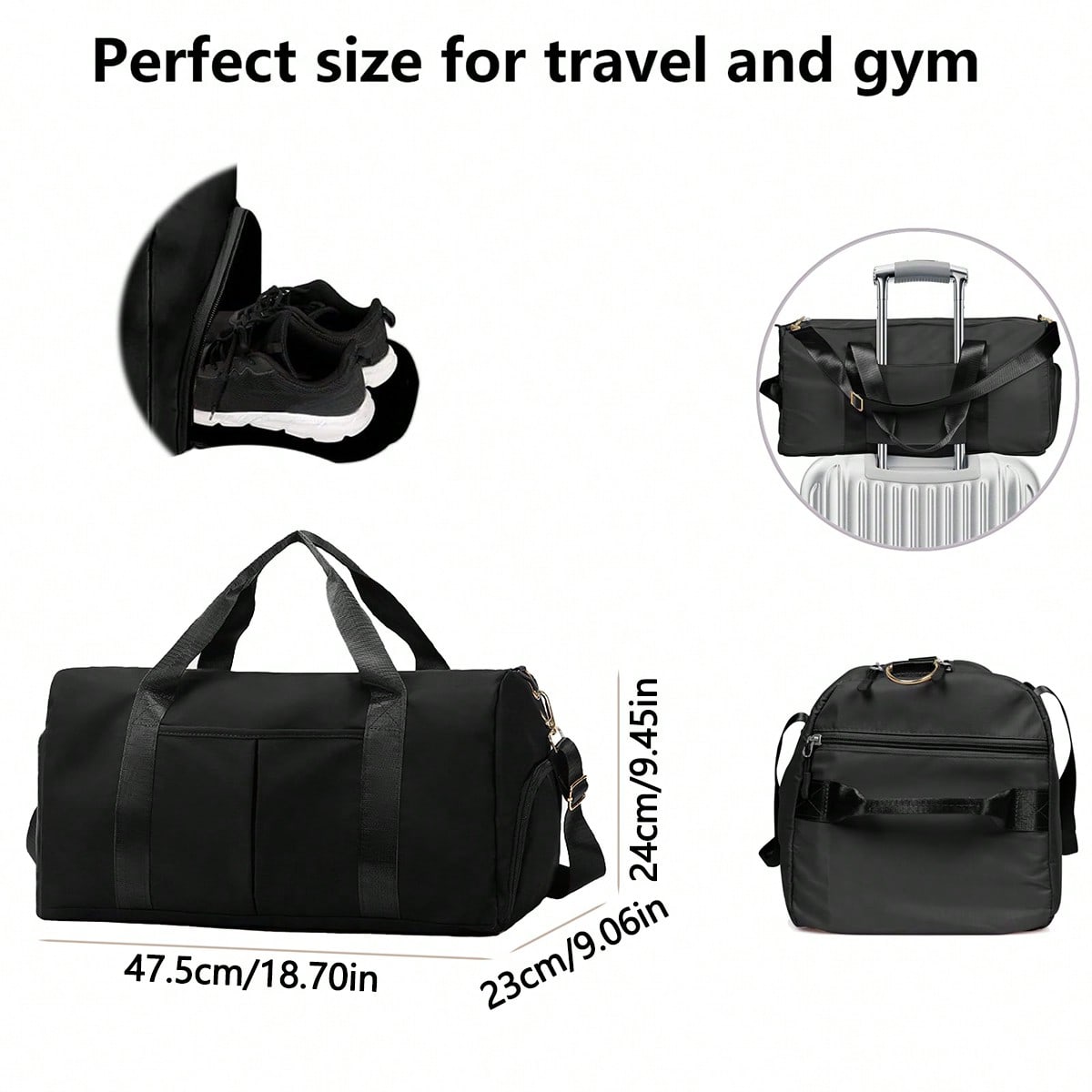 1pc Women Sports Gym Bag, Wet