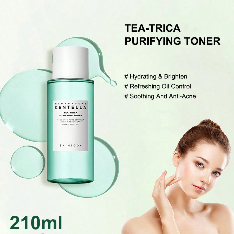 Madagascar CentellaTea-Trica Purifying Tone Facial Toner With Centella Salicylic Acid Niacinamide Hydrating Toner,Oil Control Soothing Hydration, Acne Care Perfect Gift Skin Care 7.10 Fl.Oz, 210ml