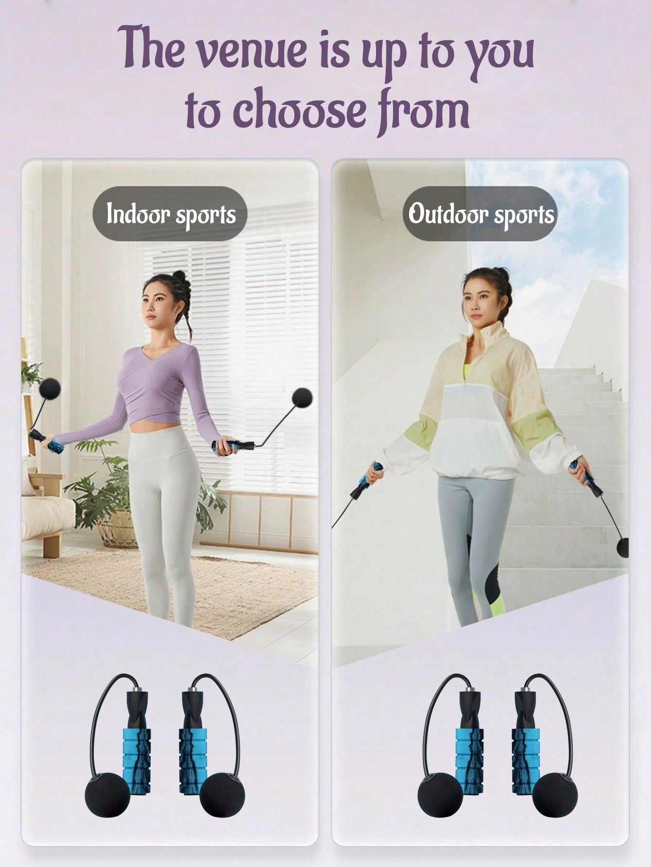 1pc Cordless Jump Rope, Silent Design For Indoor