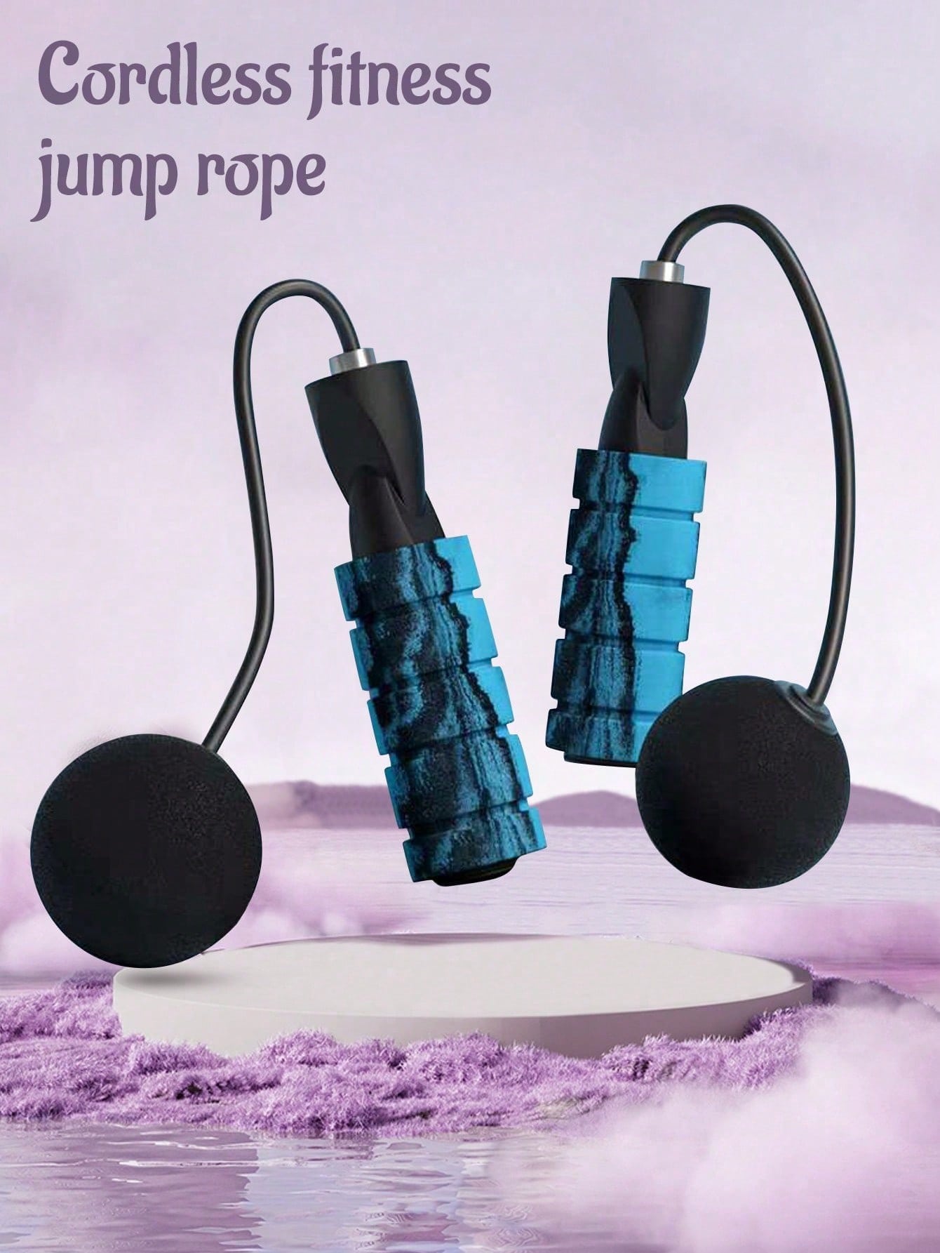 1pc Cordless Jump Rope, Silent Design For Indoor