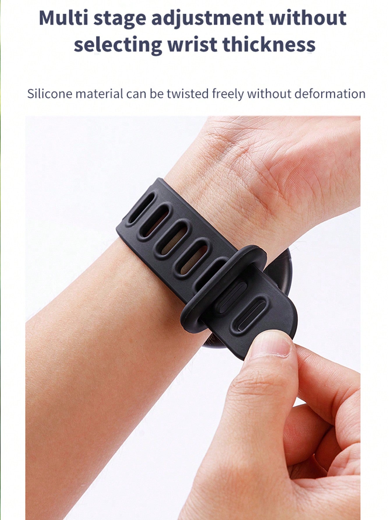 Must-Have Outdoor! Magnetic Elastic Strap Wristwatch Holder With Built-In Mirror, Allows Hassle-Free Running