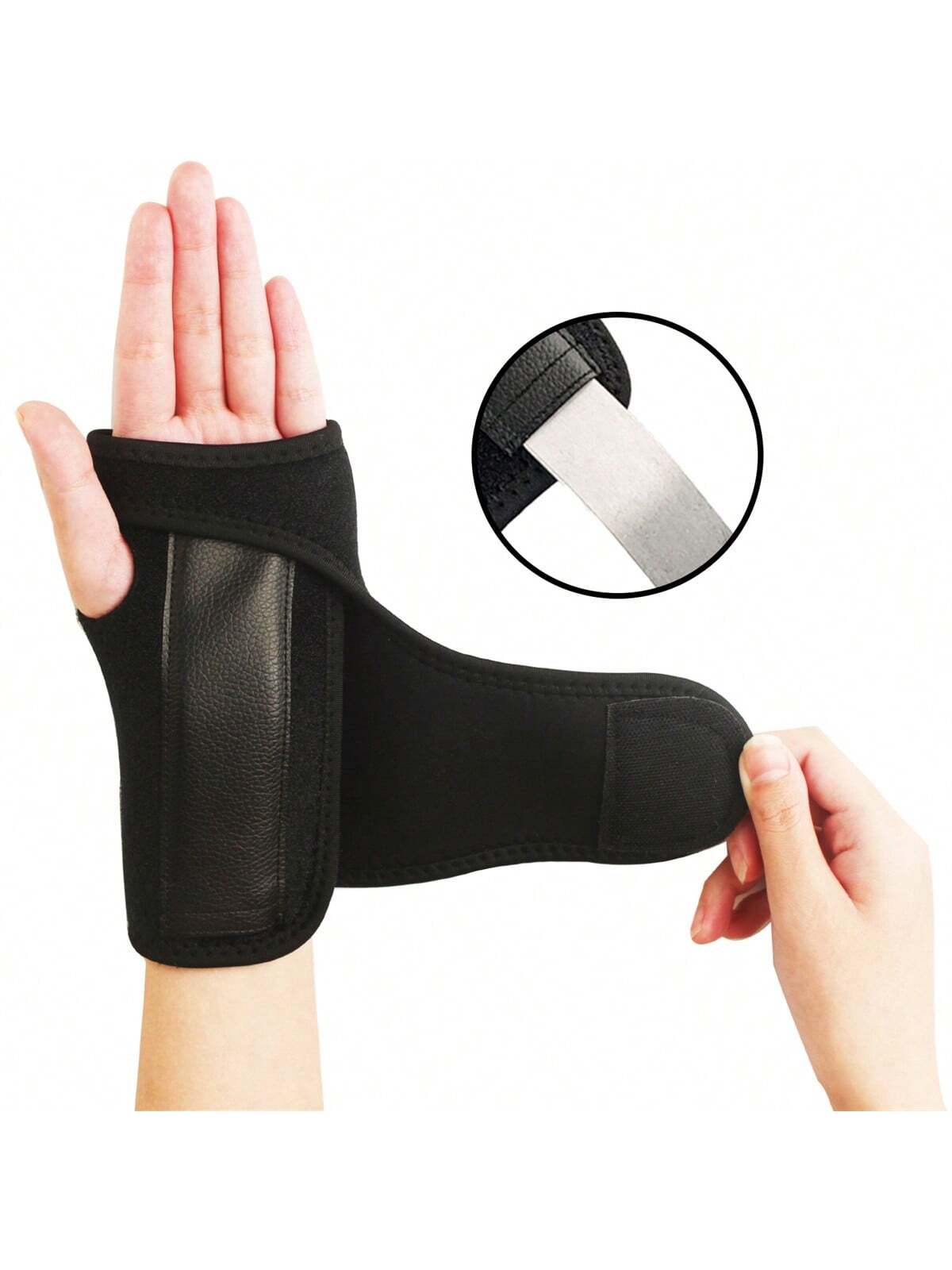 1pc Detachable Steel Plate Wrist Support Adult Breathable Wrist Fixed Sports Protective Gear