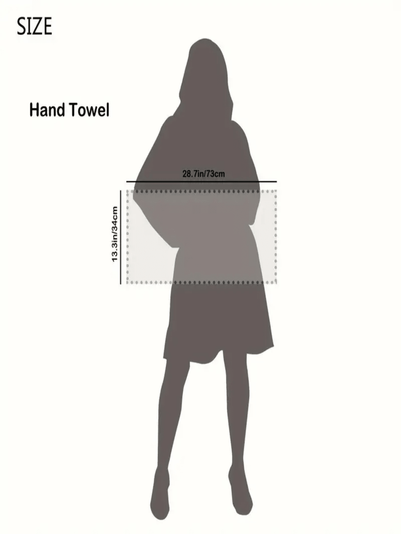 TrendsLuxury Hand Towel, 33cmX73cm, Suitable For Bathroom-Hotel-Spa-Kitchen-Gym, Strong Absorbency, Hotel Quality Towel