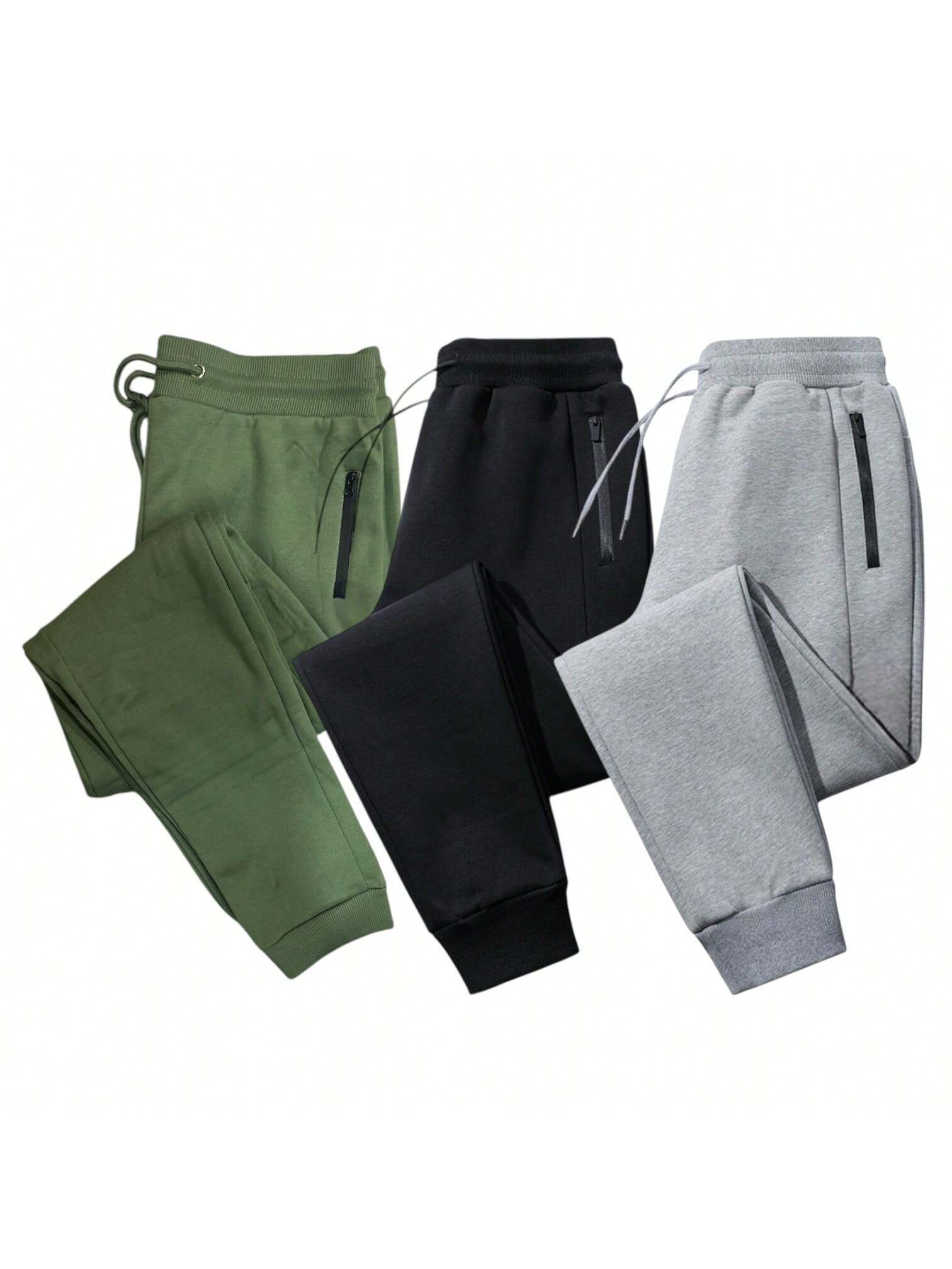 Mens Fleece Joggers 3 Pack Ultra Soft Confort Pack