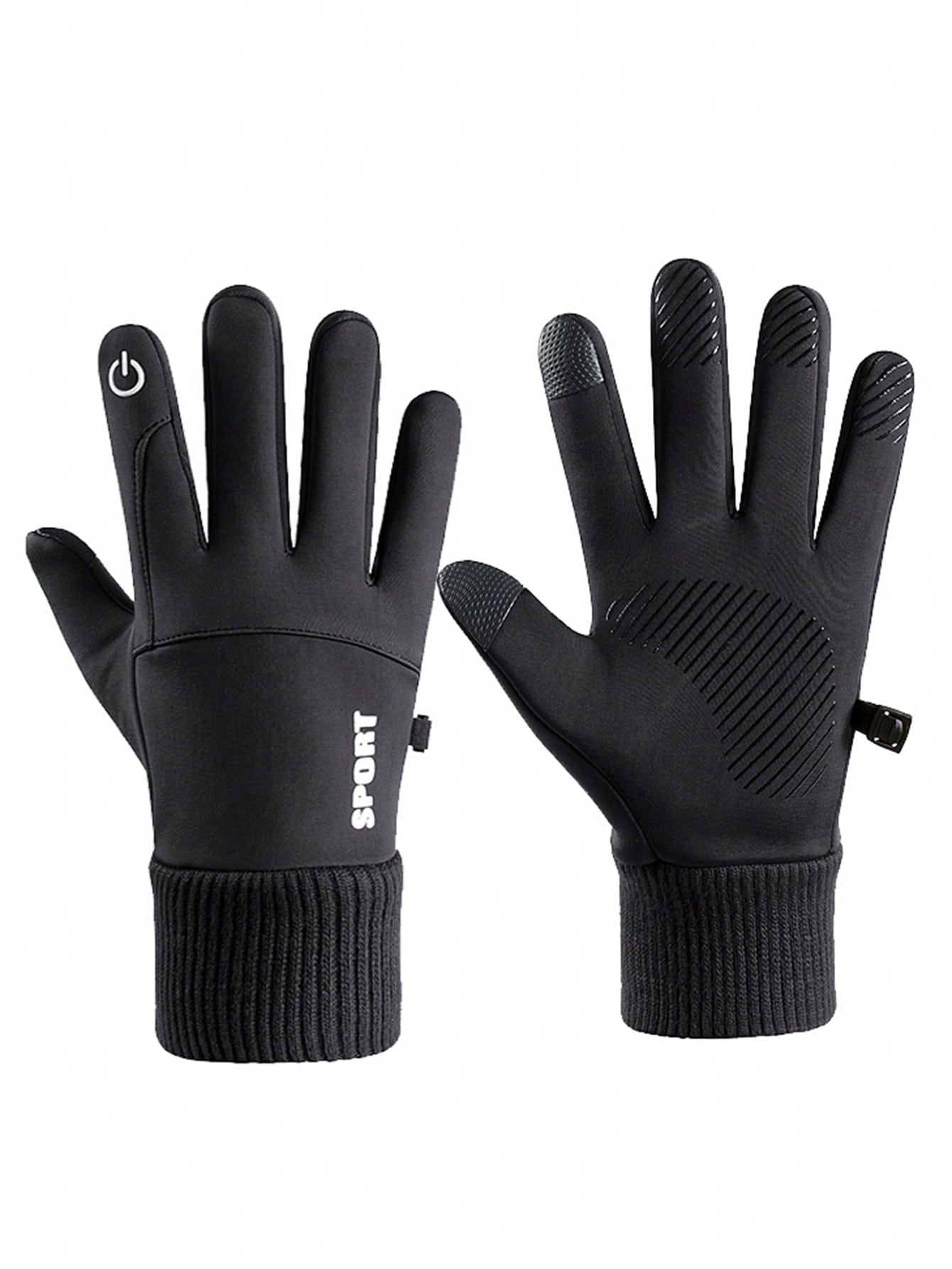 1 Pair Winter Waterproof Bike Gloves For Men