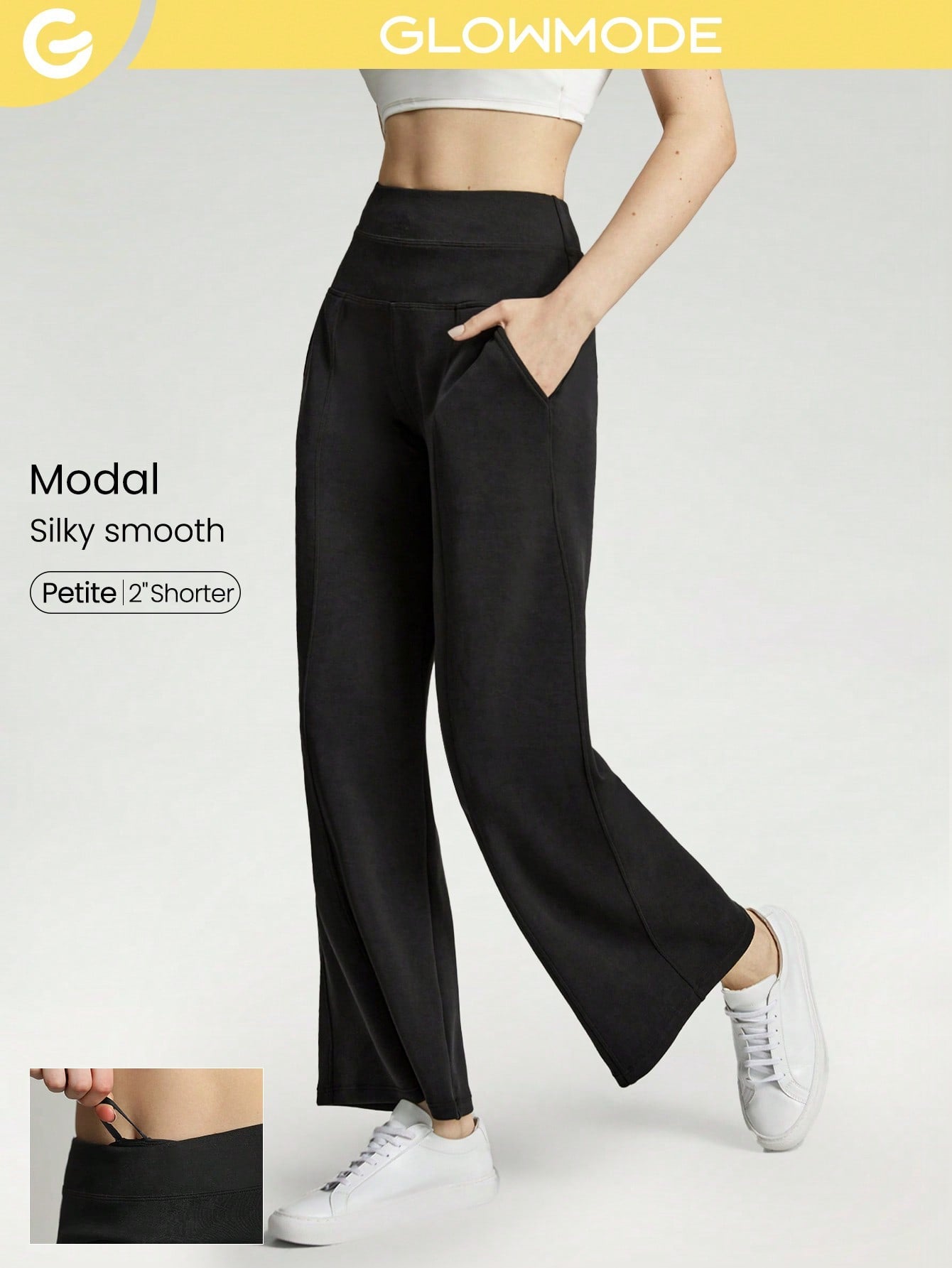 GLOWMODE Modal Silk Touch Relaxed Lounge Pants Fall