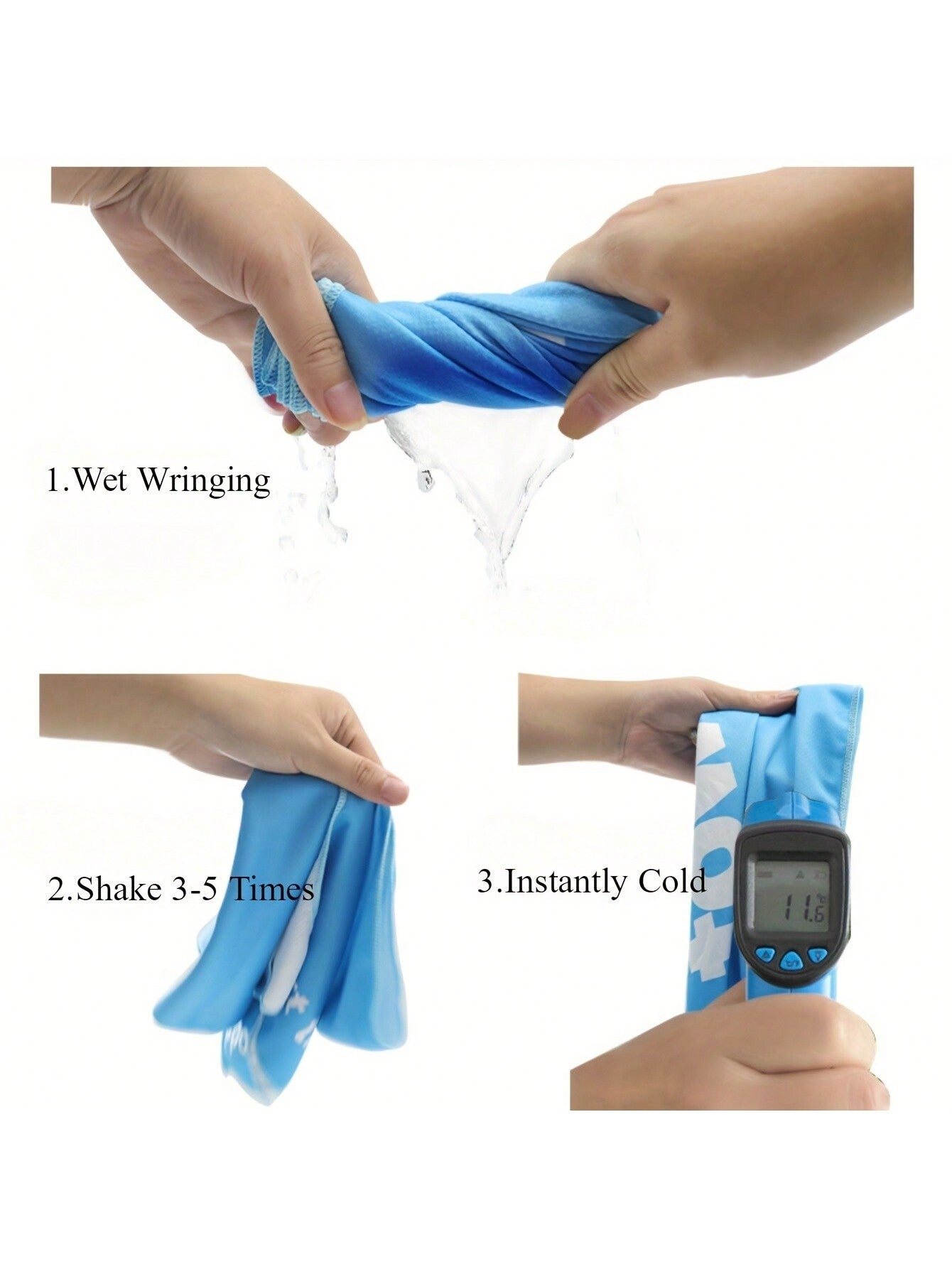 Microfiber Cooling Ice Towel, Breathable Quick Drying Sport Towel With Print, For Exercise Sweat Absorption