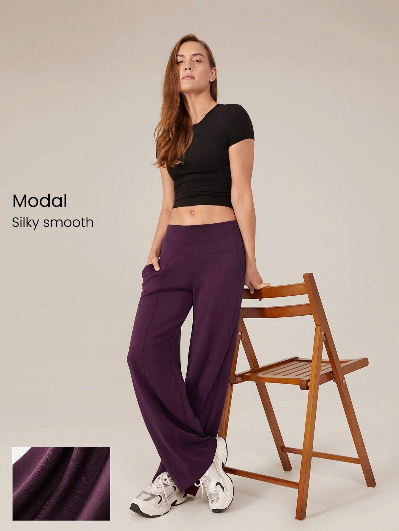 GLOWMODE Modal Silk Touch Relaxed Lounge Pants Fall