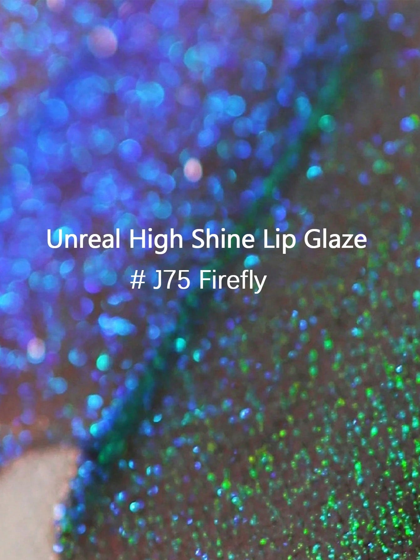 GIRLCULT Unreal High Shine Lip Glaze Chameleon Liquid Lipstick J75 Firefly, Oil-Based Rhinestone Shiny Glitter Lip Gloss, Sparkly Metallic Color Intense Shimmery Finish, Long Wears, Holographic Talc Free 3.5g(0.12 Fl.Oz), GIFT