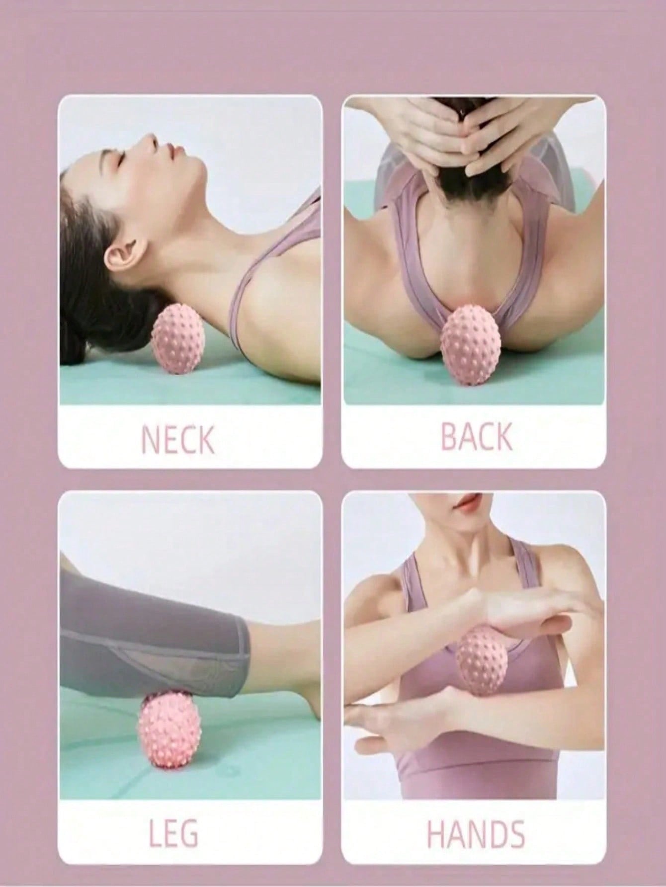 Professional Yoga Massage Ball Muscle Relaxation Fitness Ball Yoga Ball, Suitable For Fitness And Physical Therapy, Home Exercise - Magnetic Fitness Enjoy Yoga Peanut Ball Massager Neck Roller Fitness Ball Foot Massage Ball