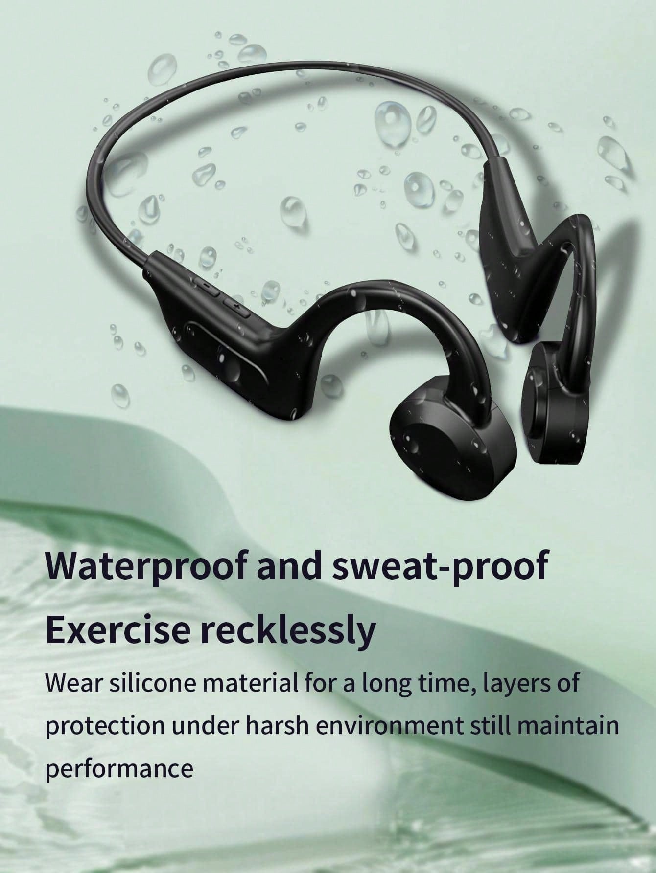 Bone Conduction Waterproof Sweat-Proof Stereo Bluetooth Earphones For Sports