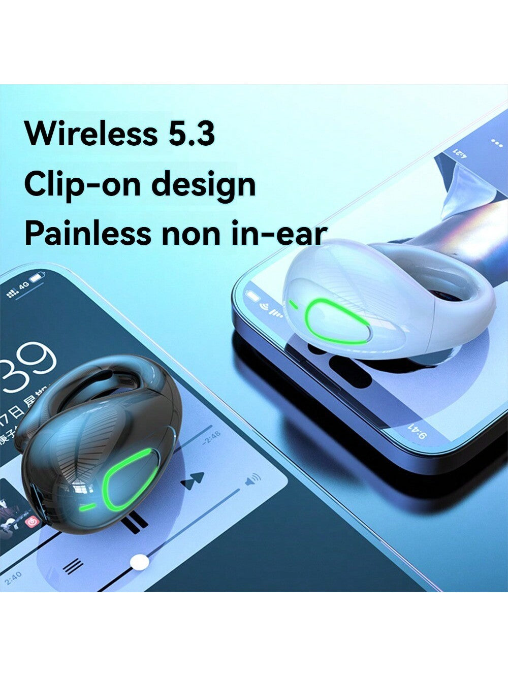 1pc TWS Wireless Noise Cancelling Sports Earbuds, Low Latency, LED Battery Display, Designed For Workout, High Capacity, Long-Lasting, Suitable For Home, Gym, Gift, Compatible With Multiple Smart Devices