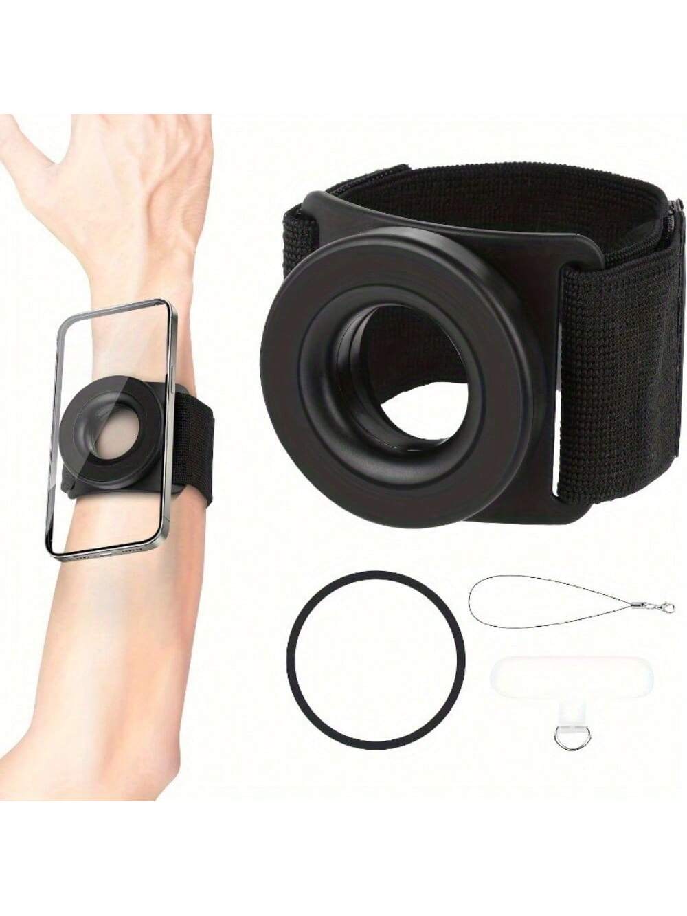 Multi Functional Magnetic Wristband Phone Holder - Suitable For Live Streaming, Gym Workouts, And Outdoor Cycling